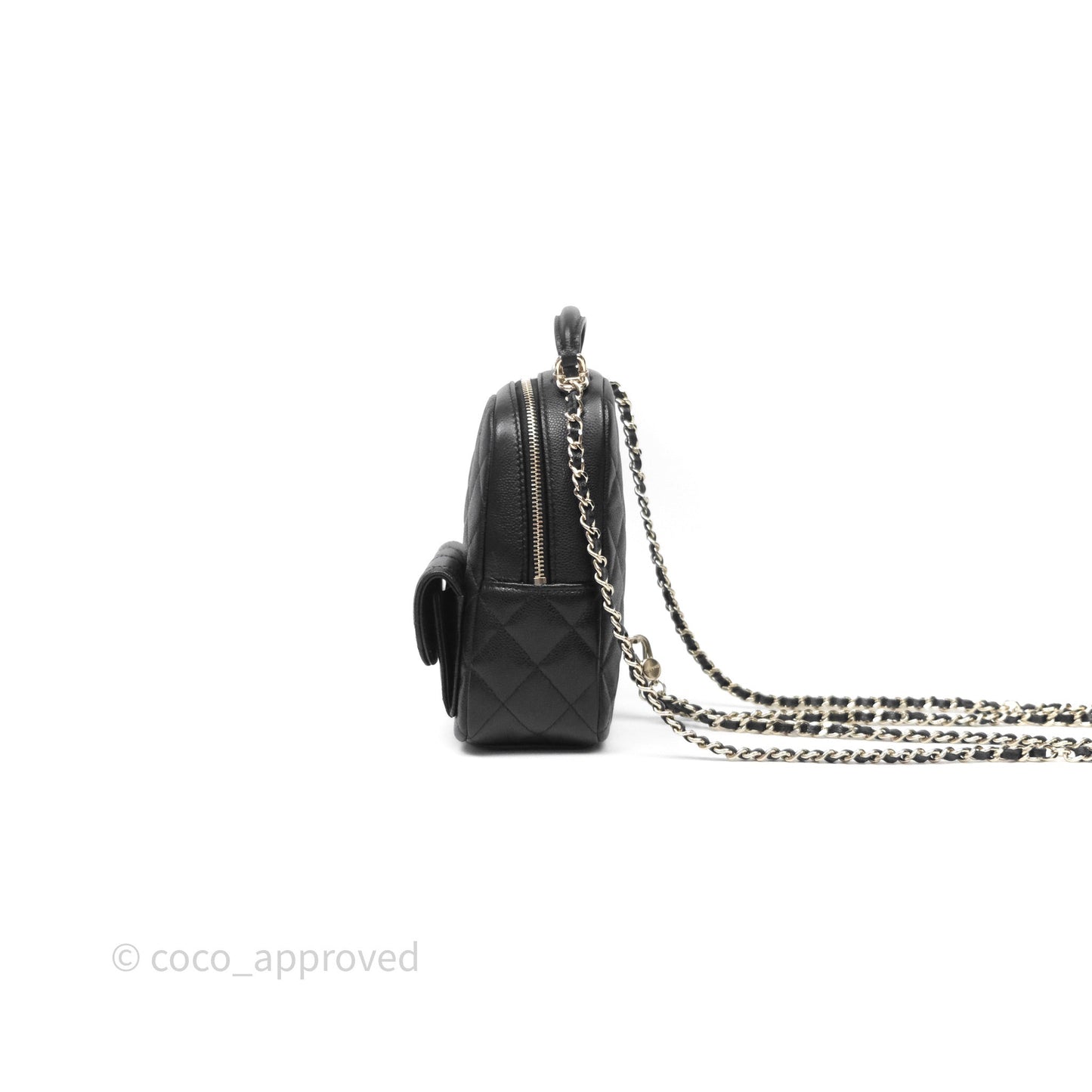 Chanel Classic Mini Backpack Black Caviar Gold Hardware