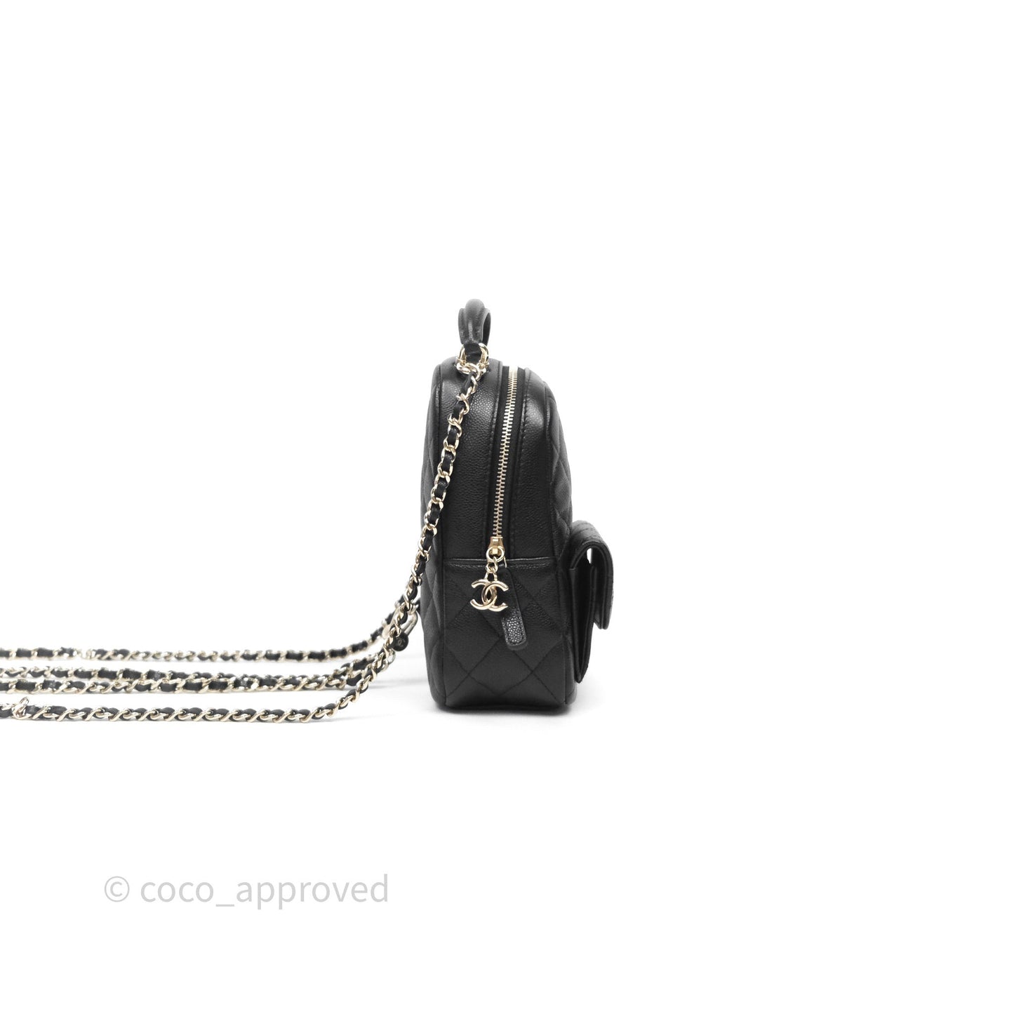 Chanel Classic Mini Backpack Black Caviar Gold Hardware