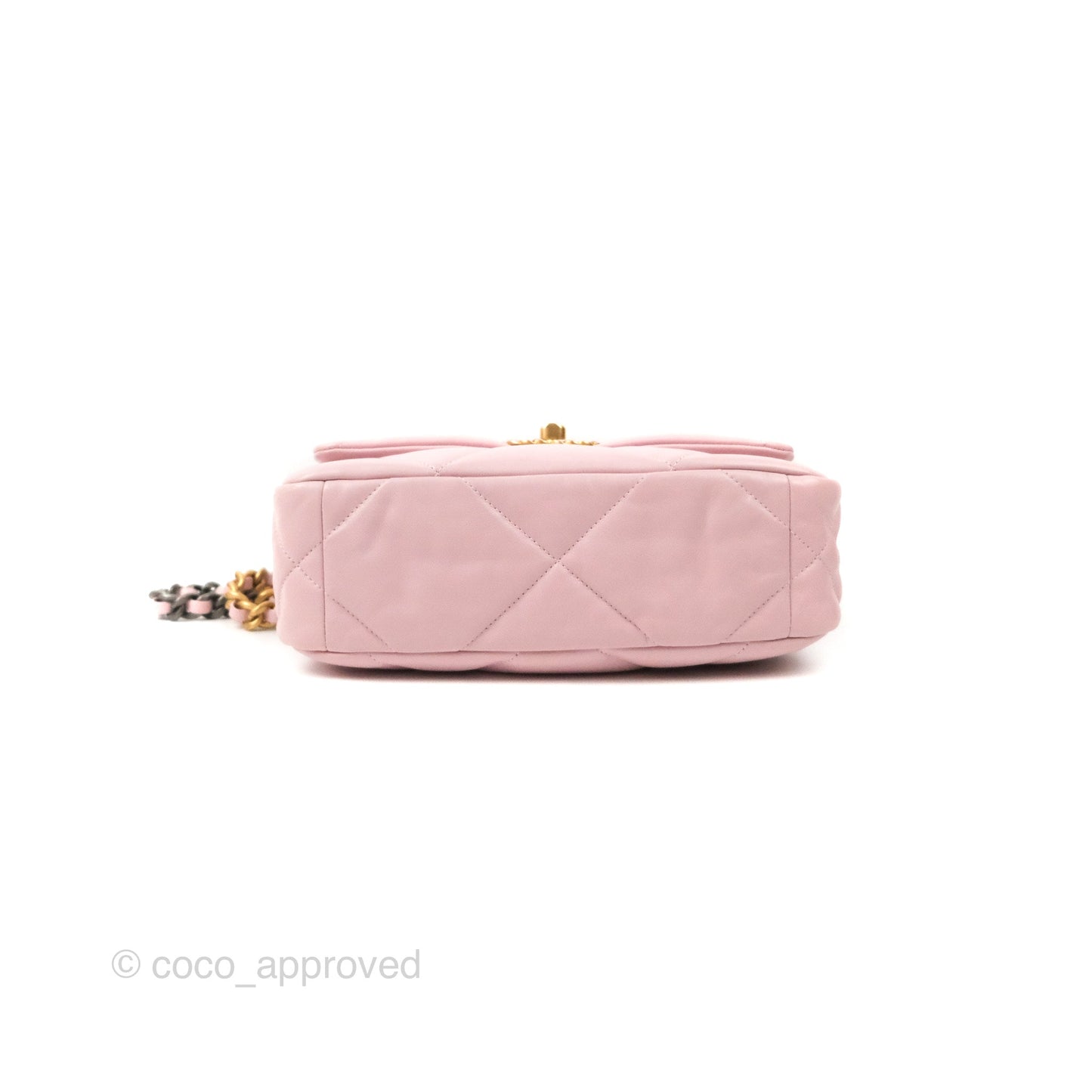 Chanel 19 Small Rose Clair Lambskin Mixed Hardware 21S