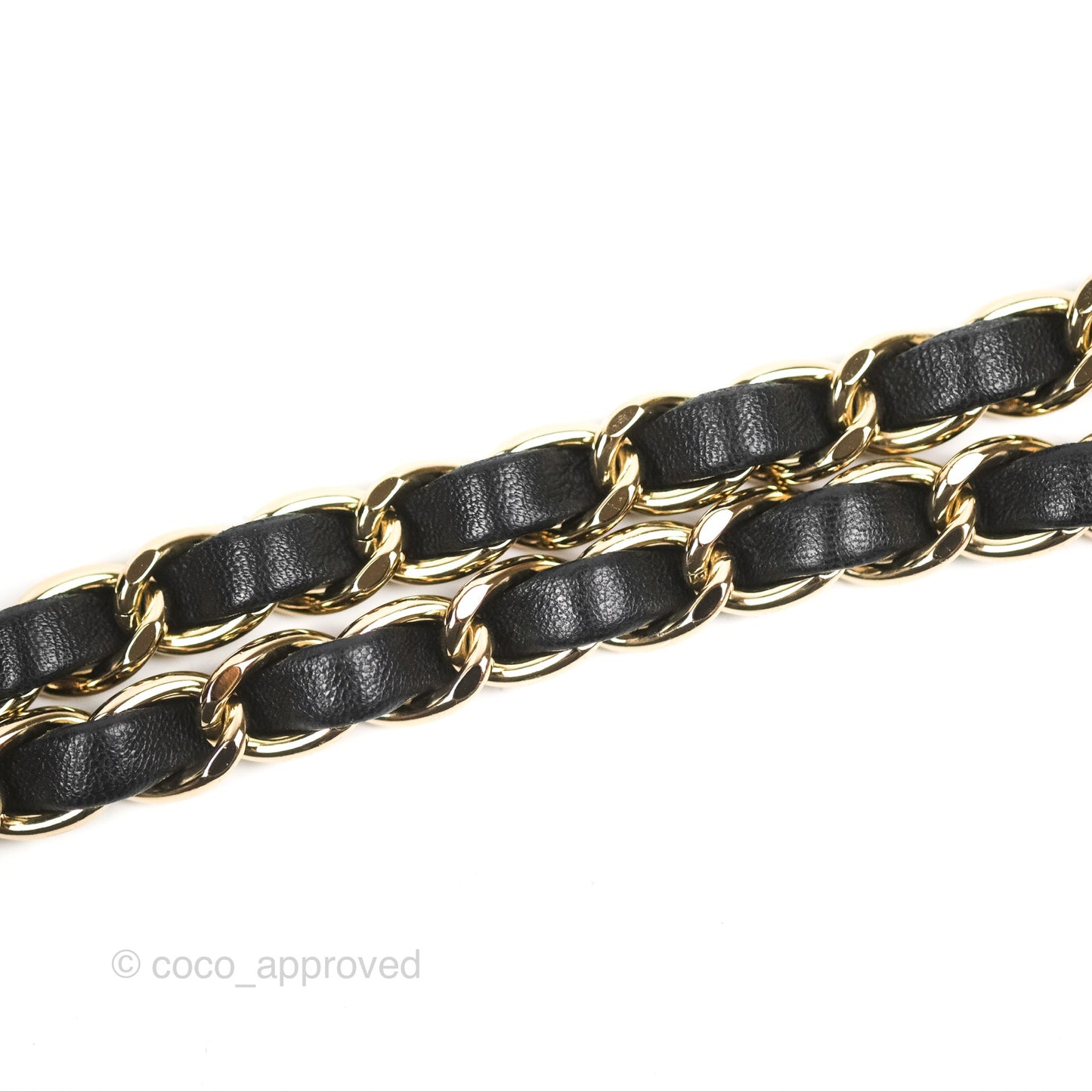Chanel Vanity with Chain Crochet Black Lambskin Gold Hardware