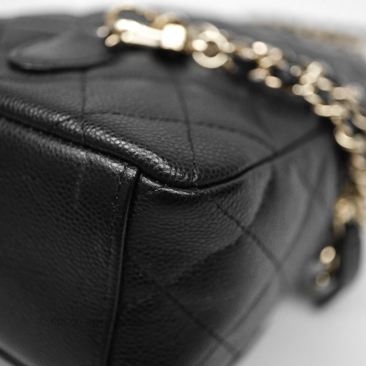 Chanel Classic Mini Backpack Black Caviar Gold Hardware