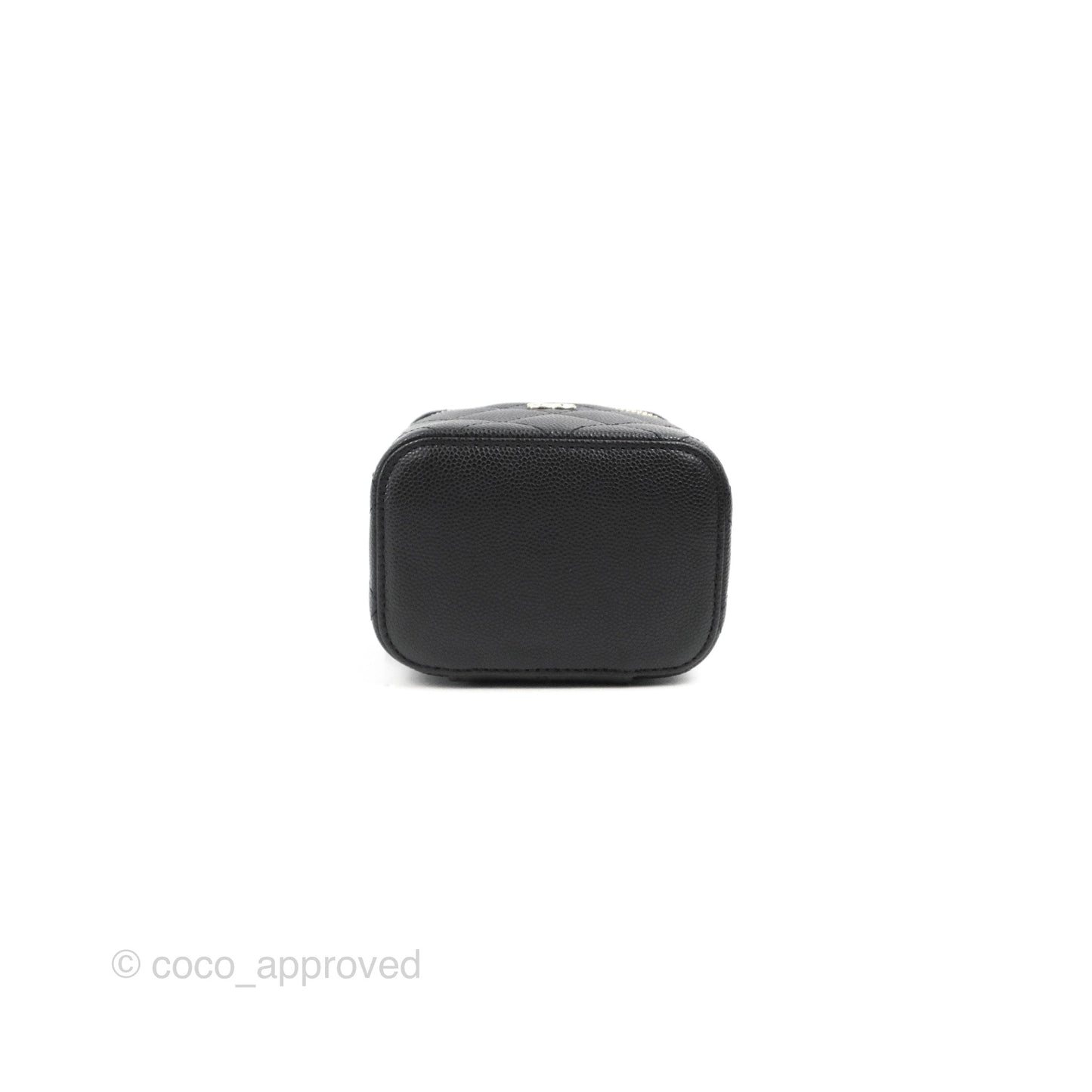 Chanel Mini Vanity With Chain Black Caviar Gold Hardware