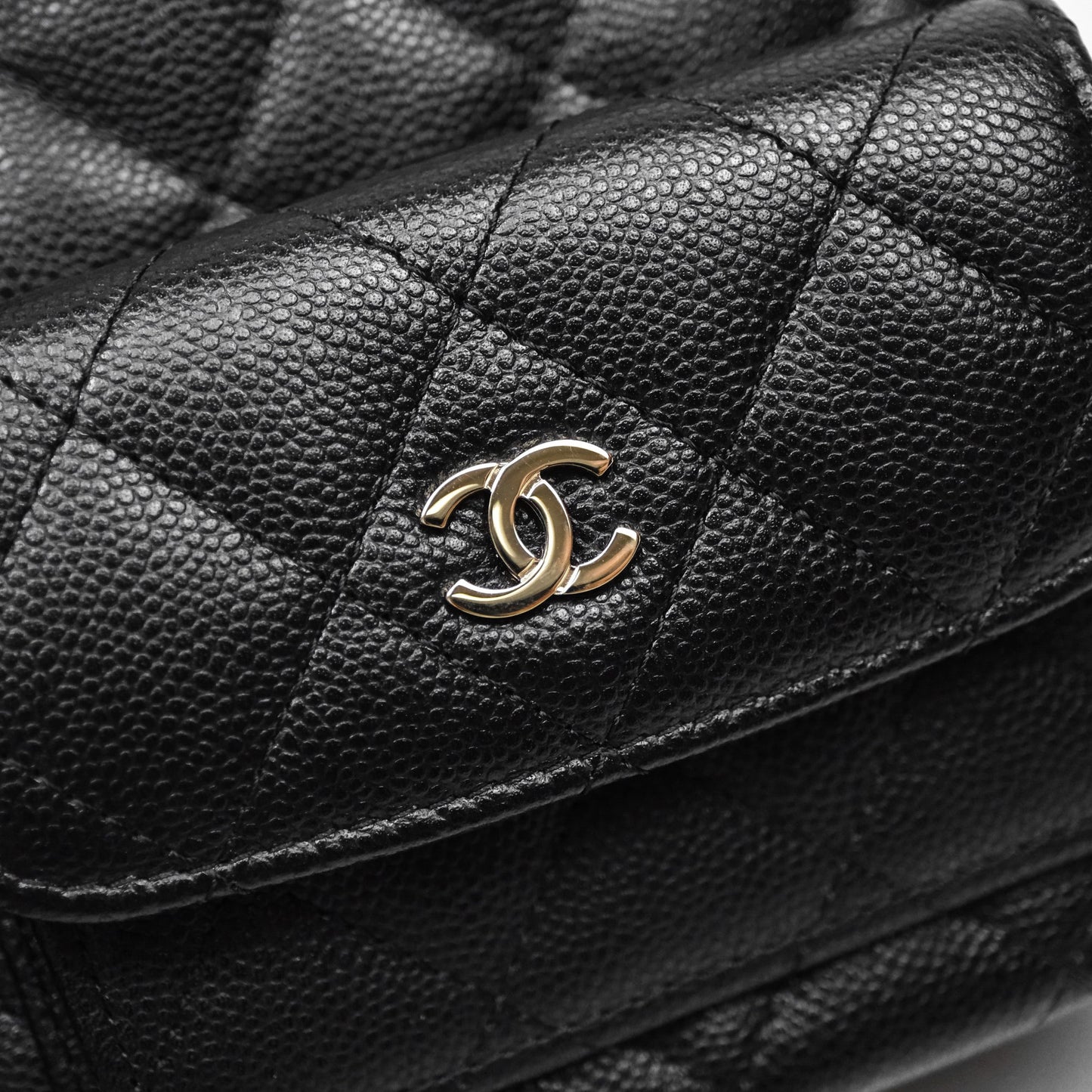 Chanel Classic Mini Backpack Black Caviar Gold Hardware