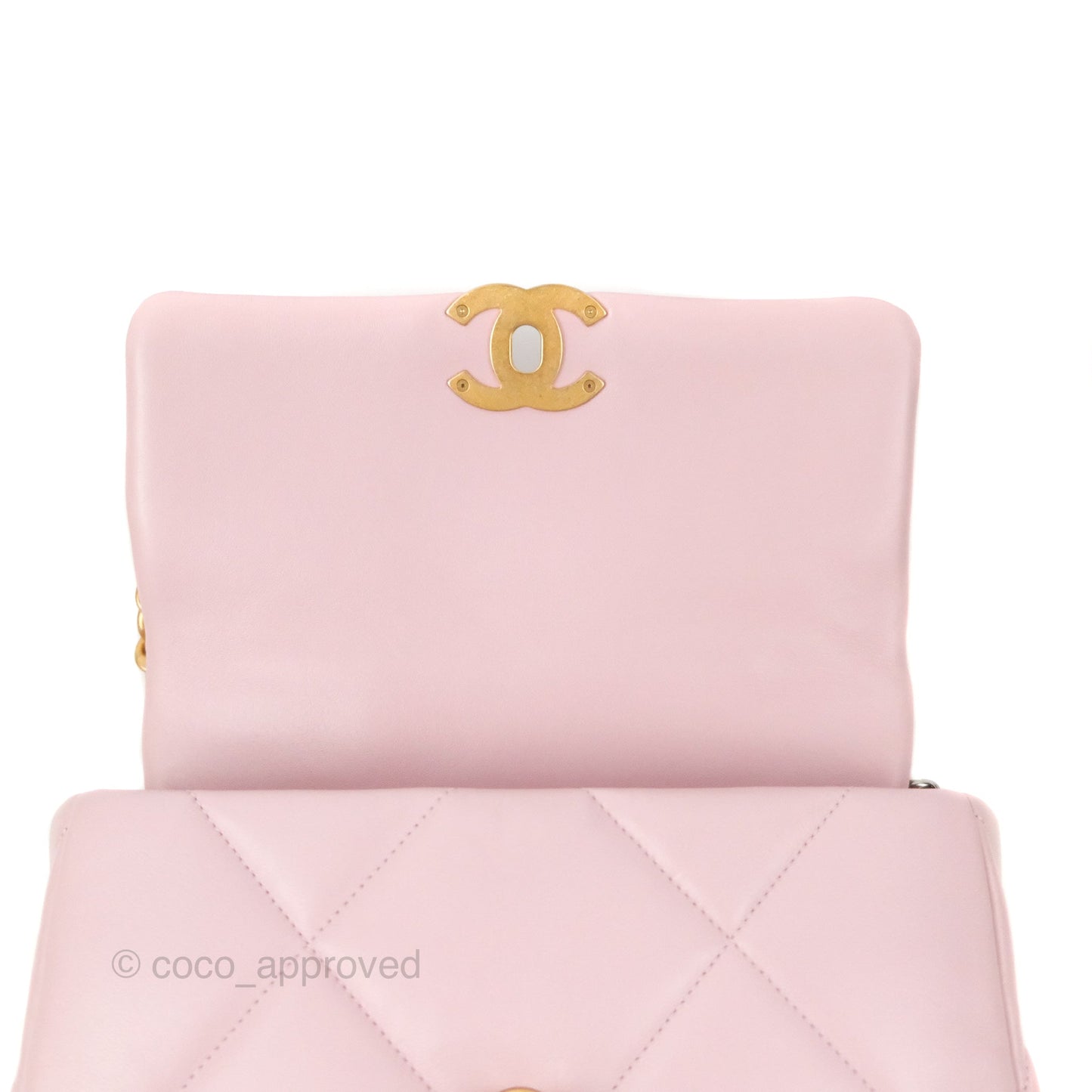 Chanel 19 Small Rose Clair Lambskin Mixed Hardware 21S