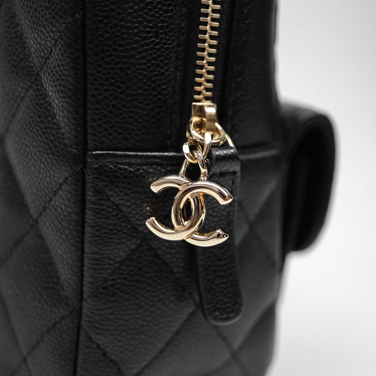 Chanel Classic Mini Backpack Black Caviar Gold Hardware