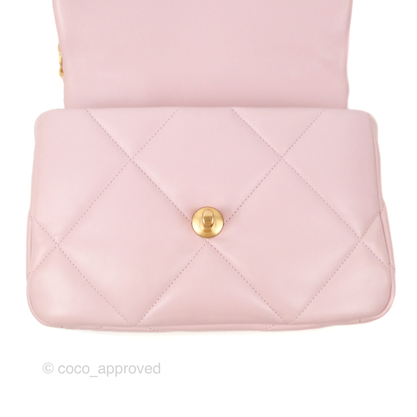 Chanel 19 Small Rose Clair Lambskin Mixed Hardware 21S