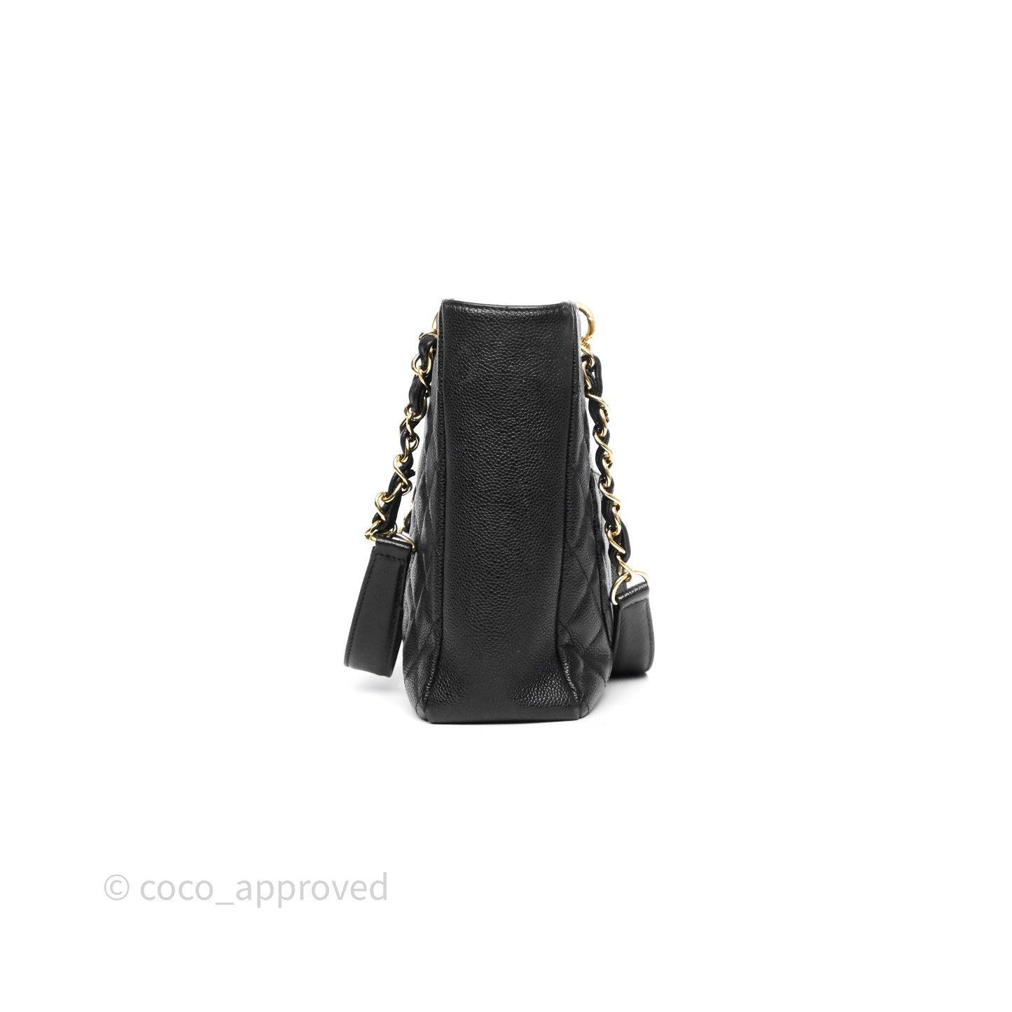 Chanel Vertical GST Black Caviar Gold Hardware