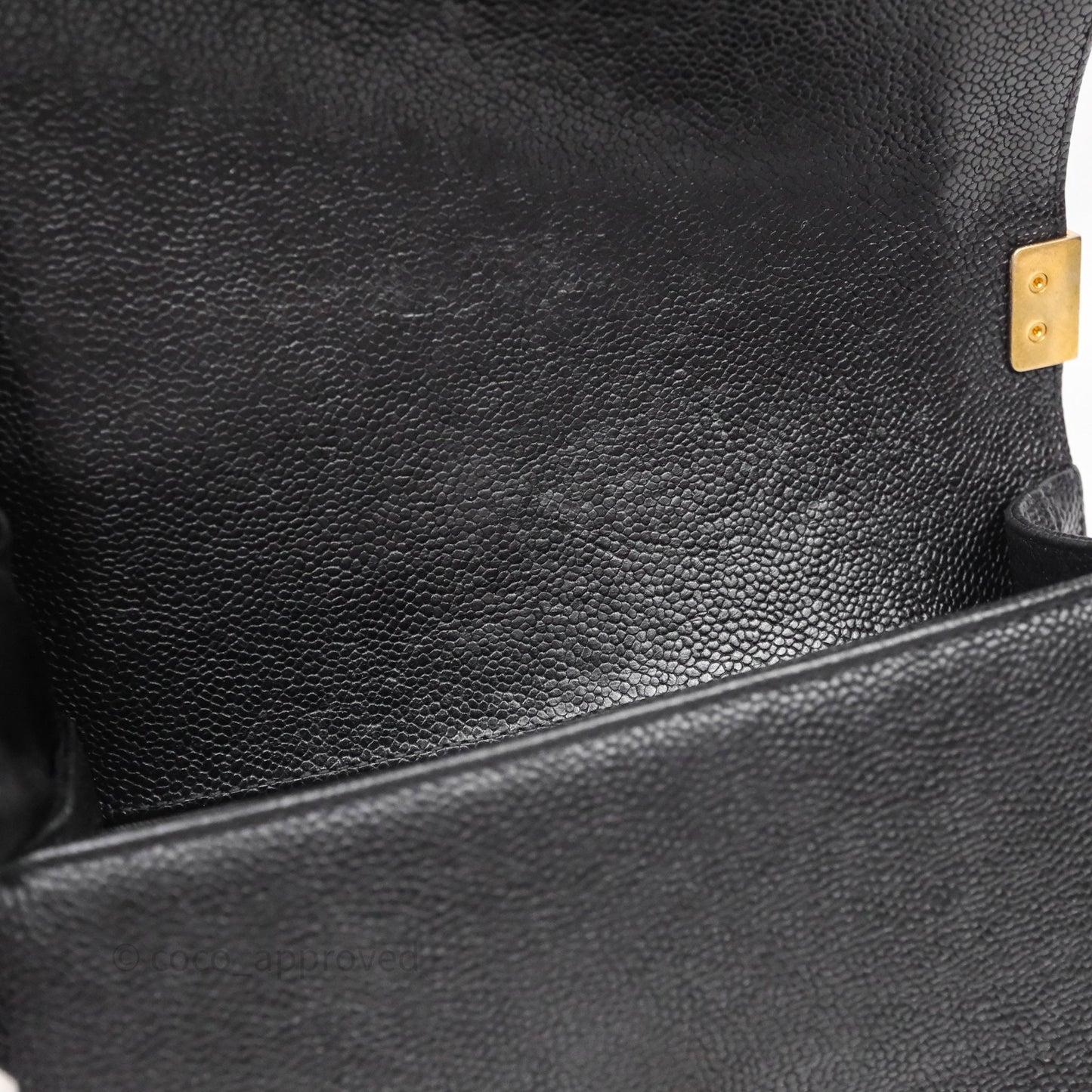 Chanel Small Boy Black Caviar Gold Hardware