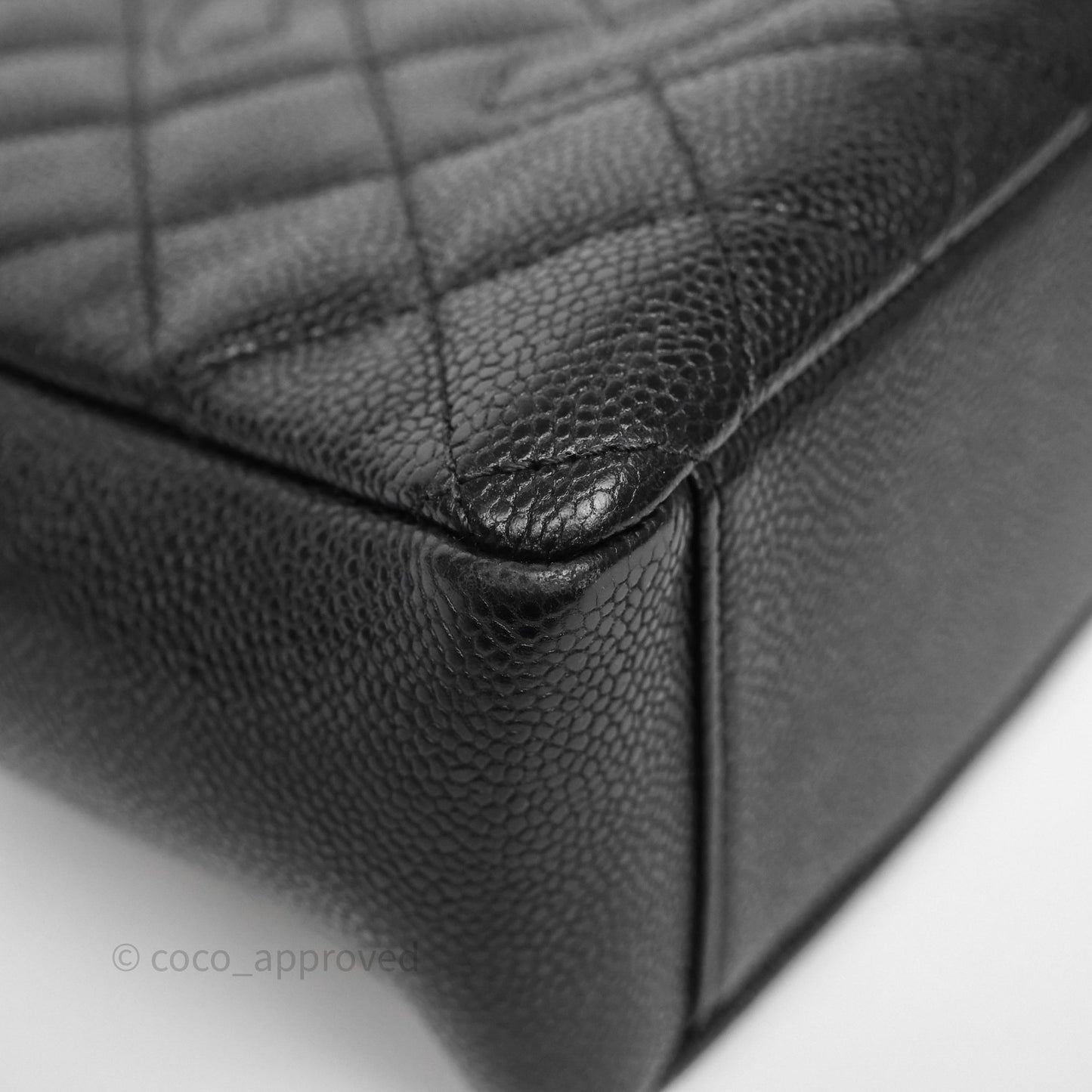 Chanel Vertical GST Black Caviar Gold Hardware