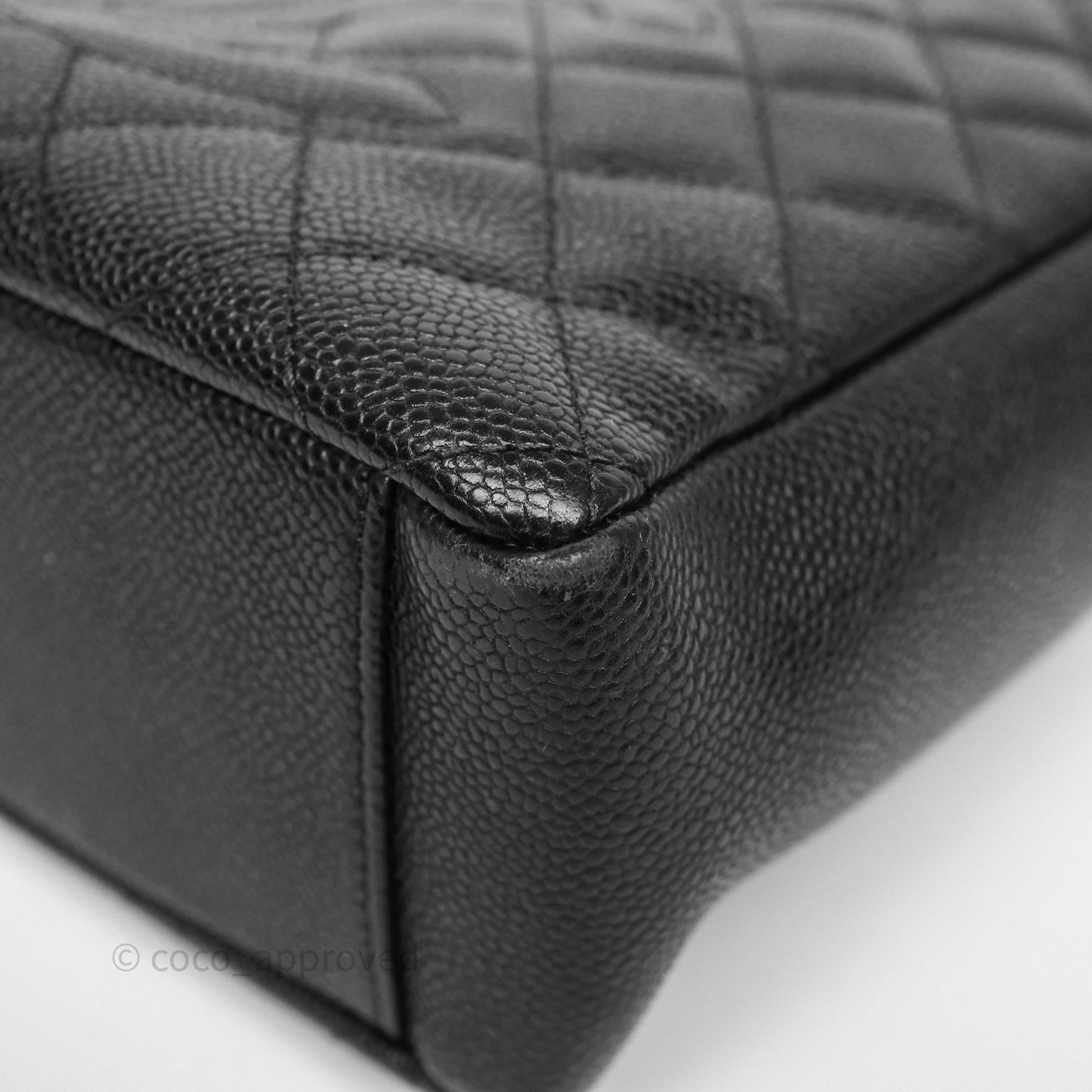 Chanel Vertical GST Black Caviar Gold Hardware