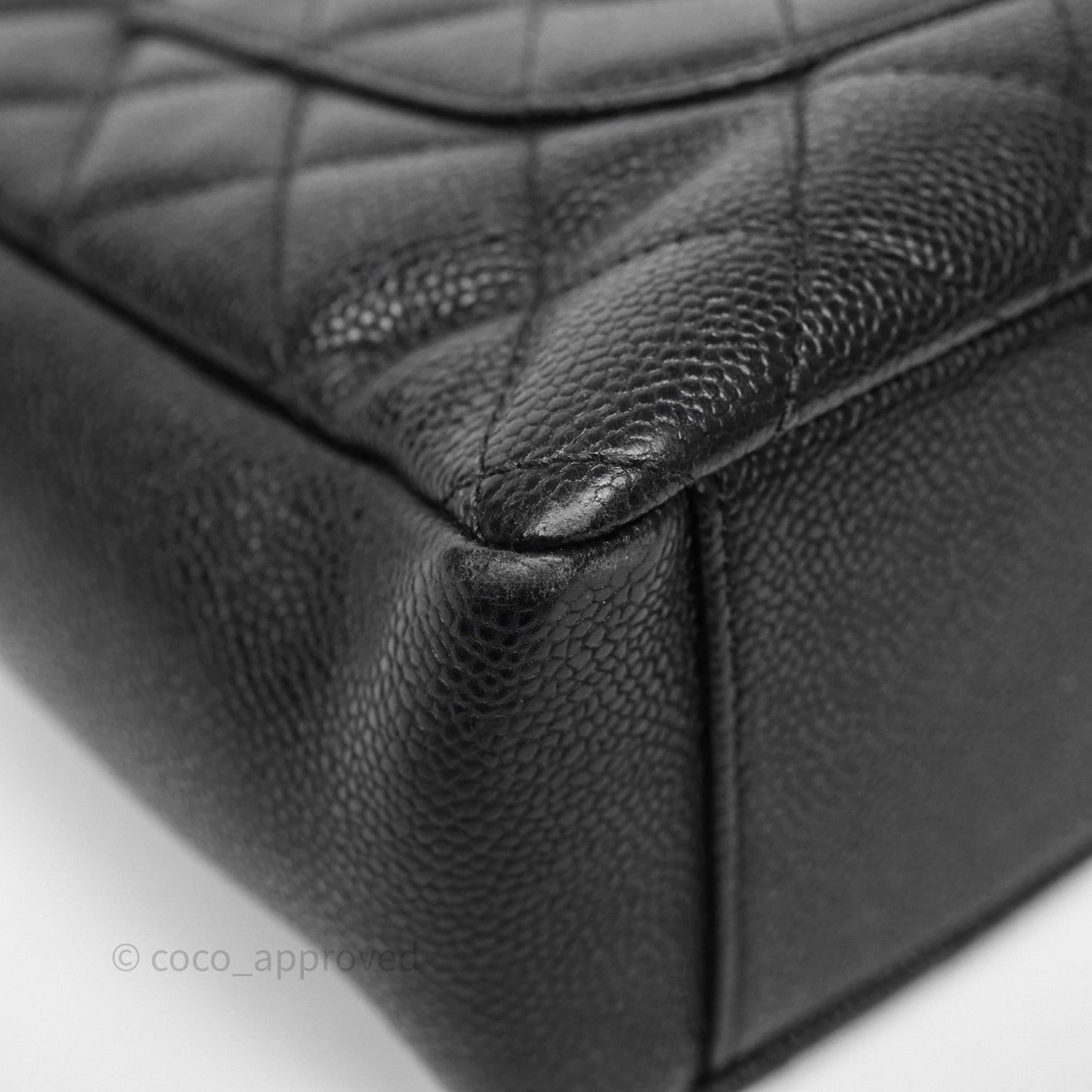 Chanel Vertical GST Black Caviar Gold Hardware