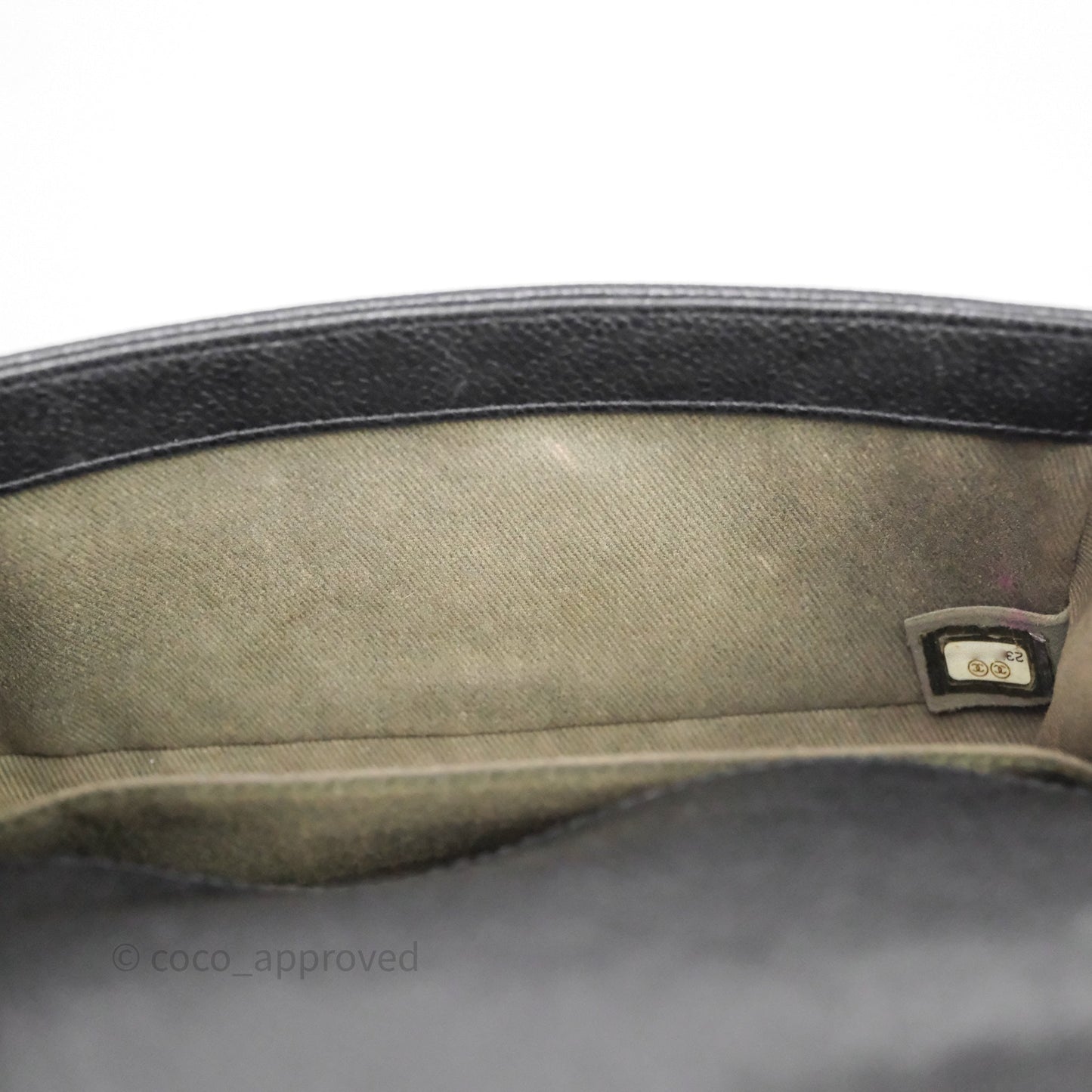 Chanel Small Boy Black Caviar Gold Hardware