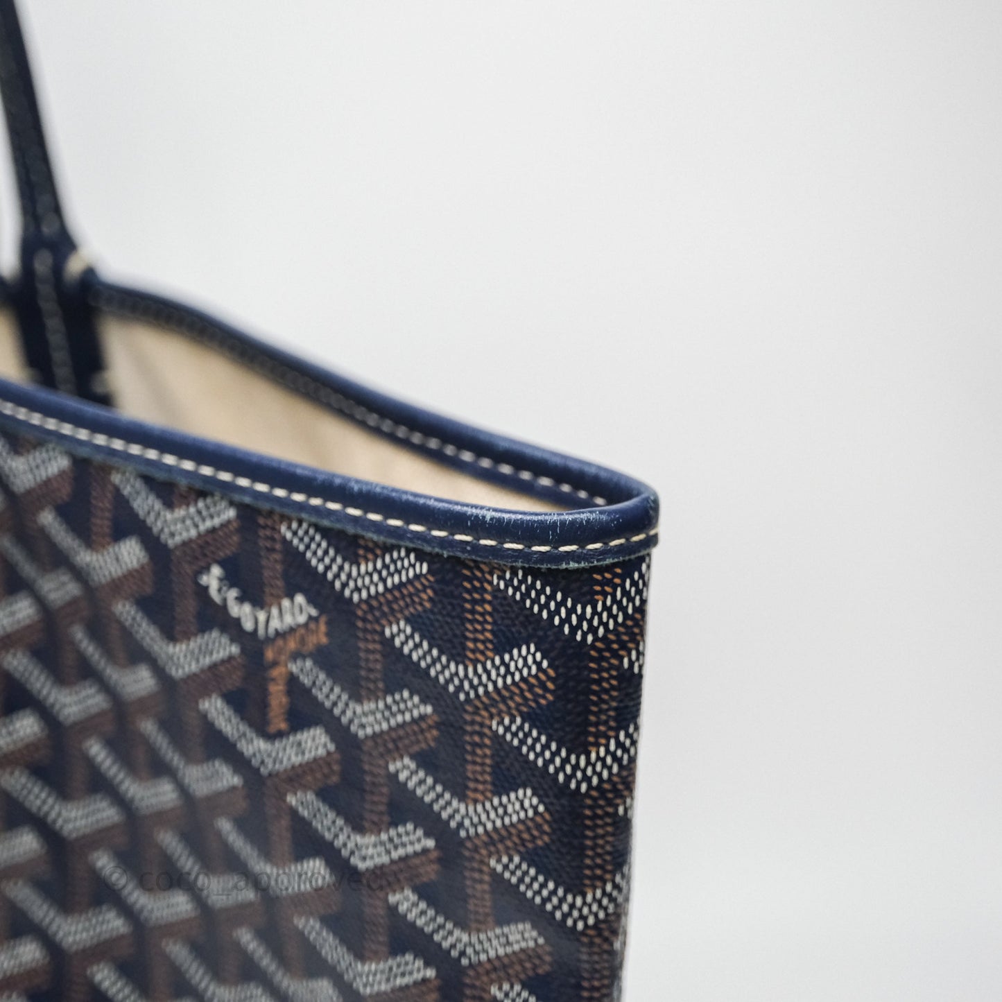 Goyard St Louis Tote PM Navy