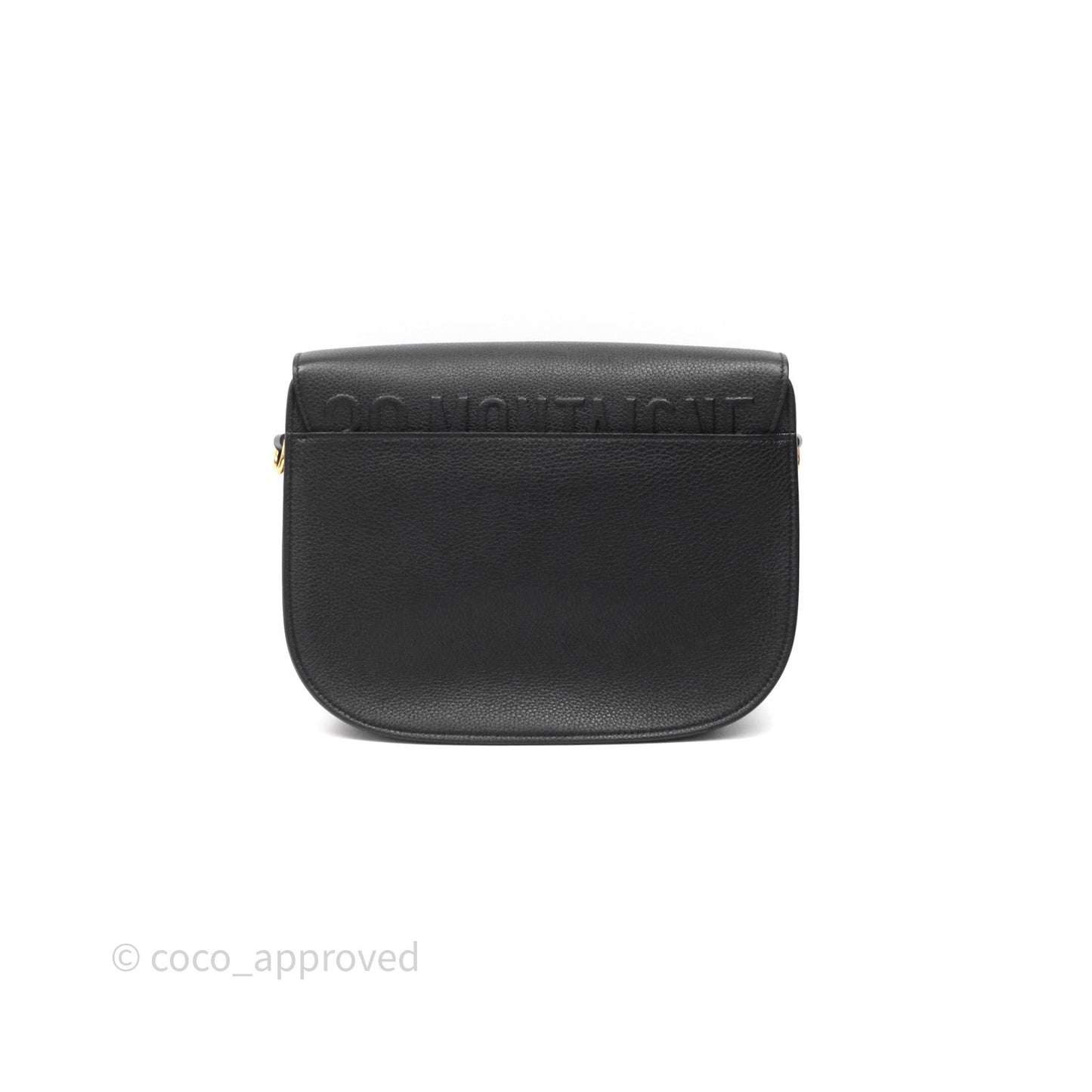 Christian Dior Large Bobby Flap Black Grained Calfskin
