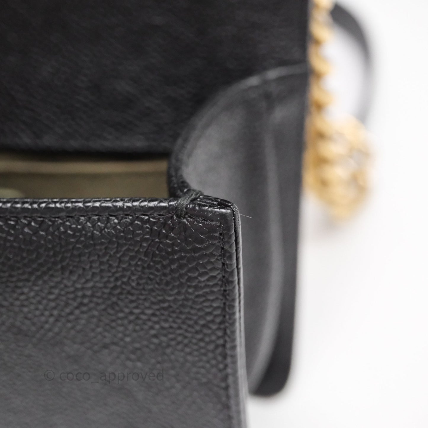 Chanel Small Boy Black Caviar Gold Hardware