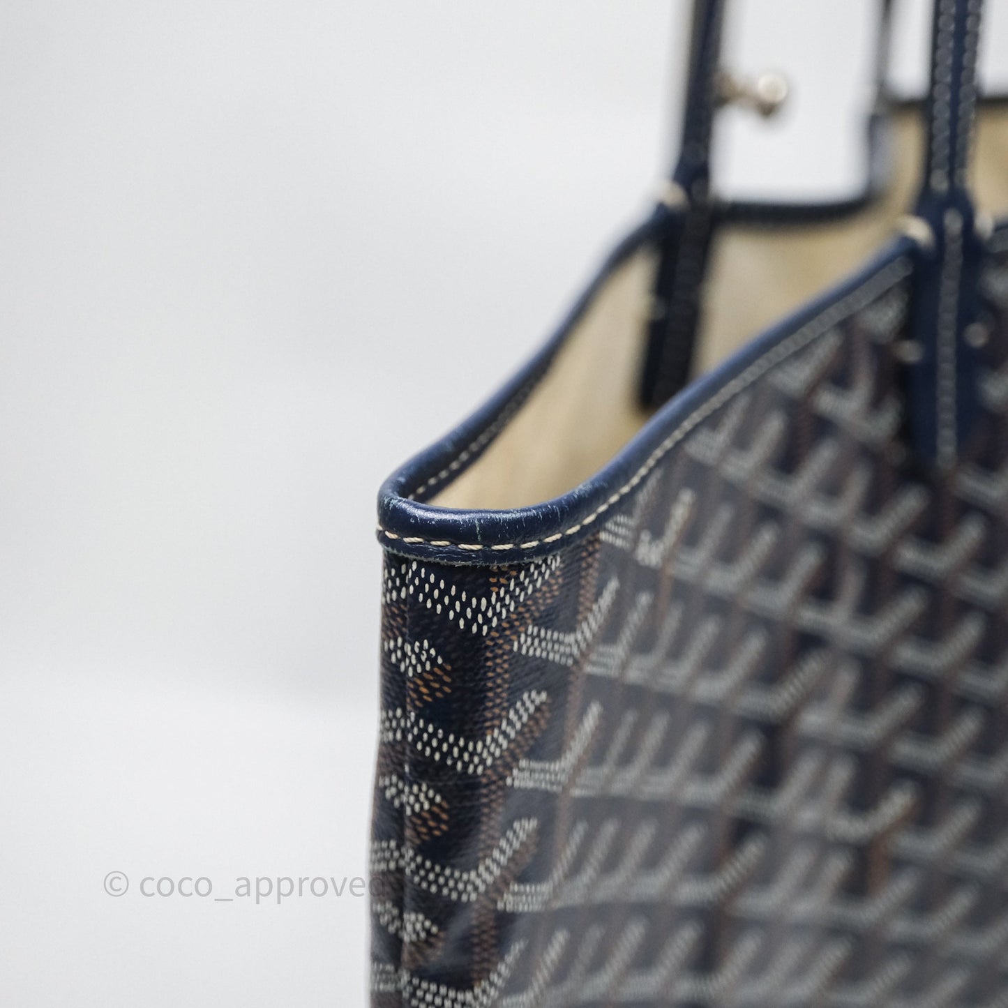 Goyard St Louis Tote PM Navy