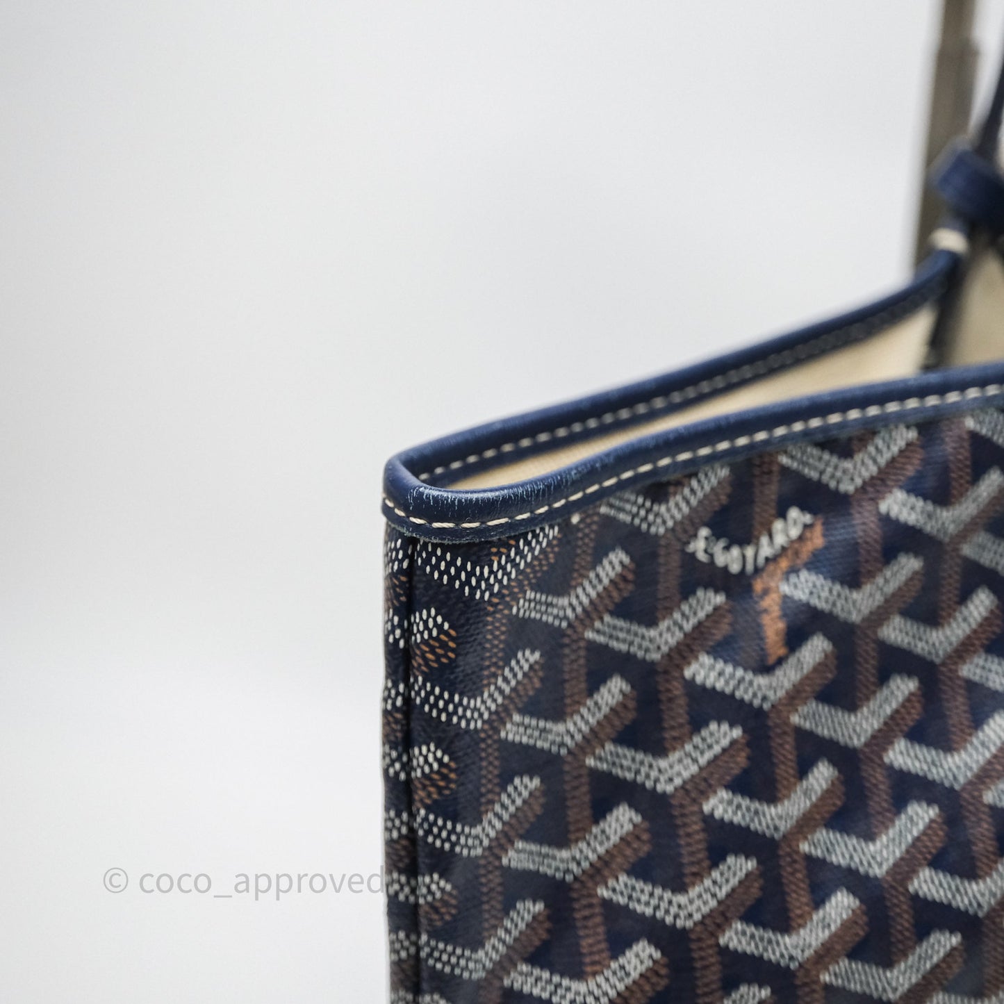 Goyard St Louis Tote PM Navy