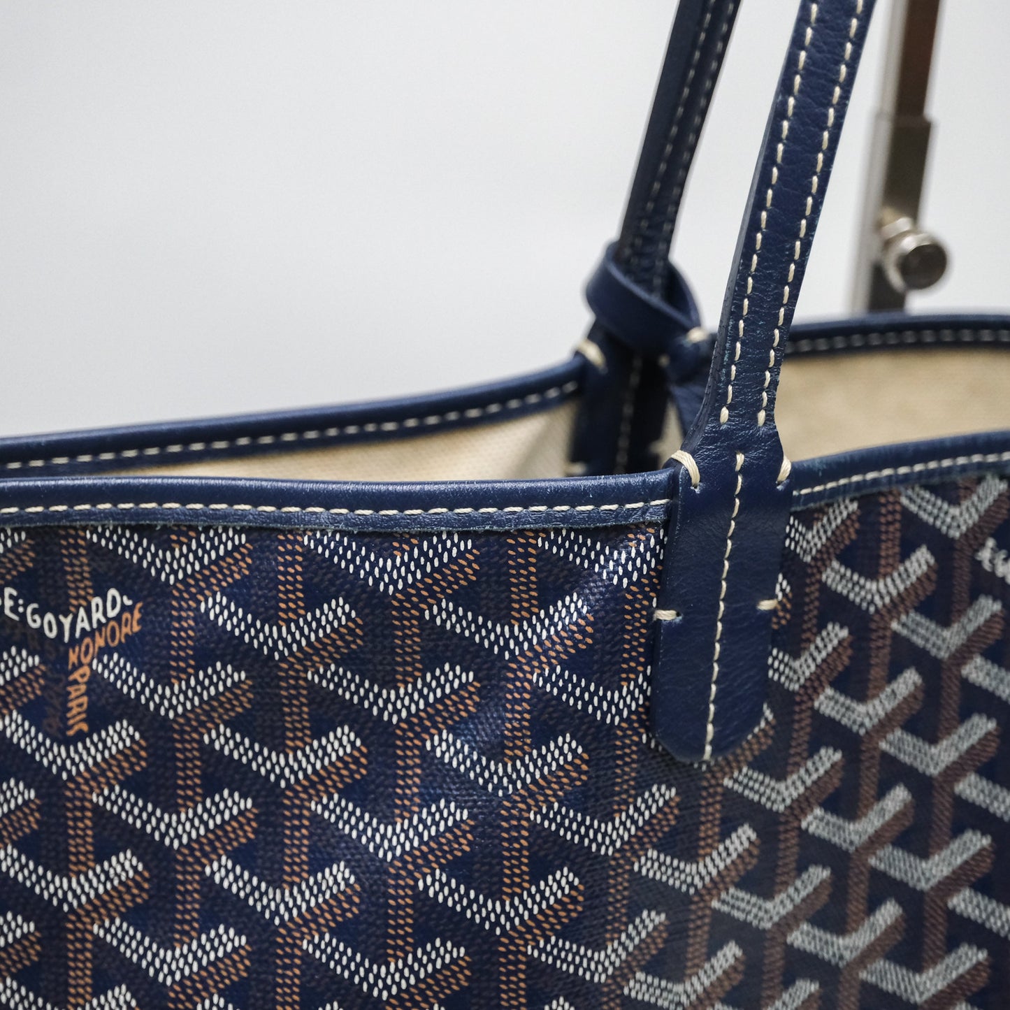 Goyard St Louis Tote PM Navy