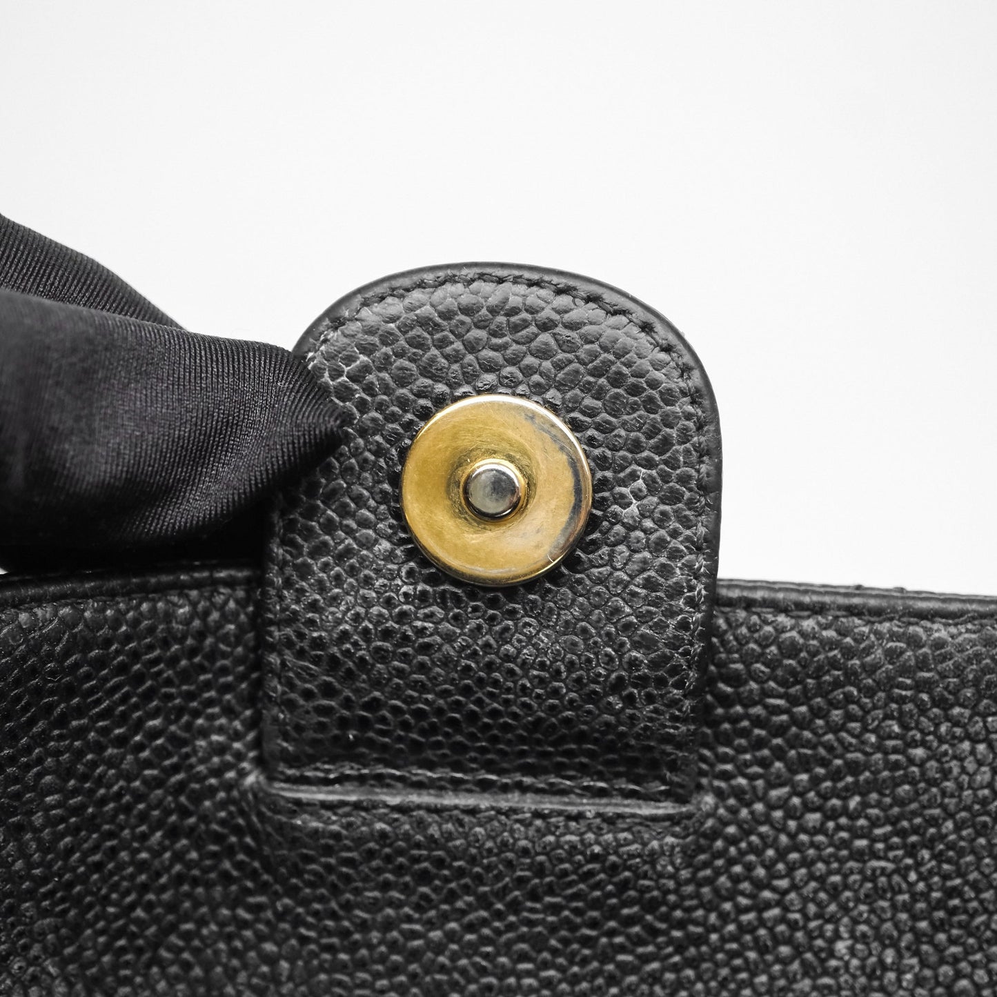 Chanel Vertical GST Black Caviar Gold Hardware