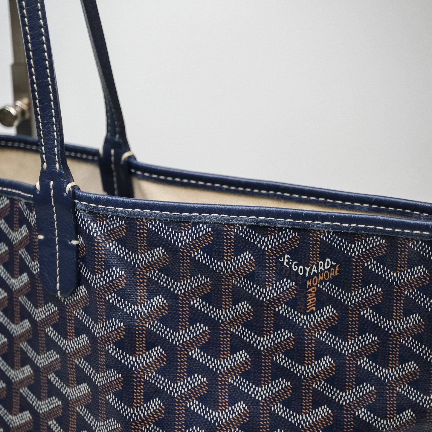 Goyard St Louis Tote PM Navy