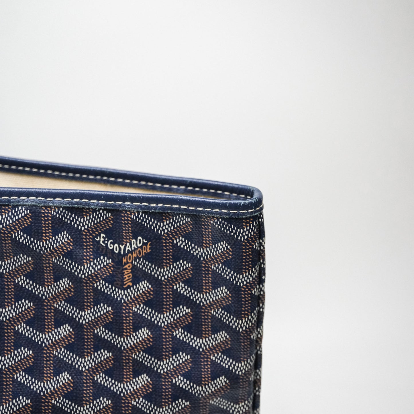 Goyard St Louis Tote PM Navy