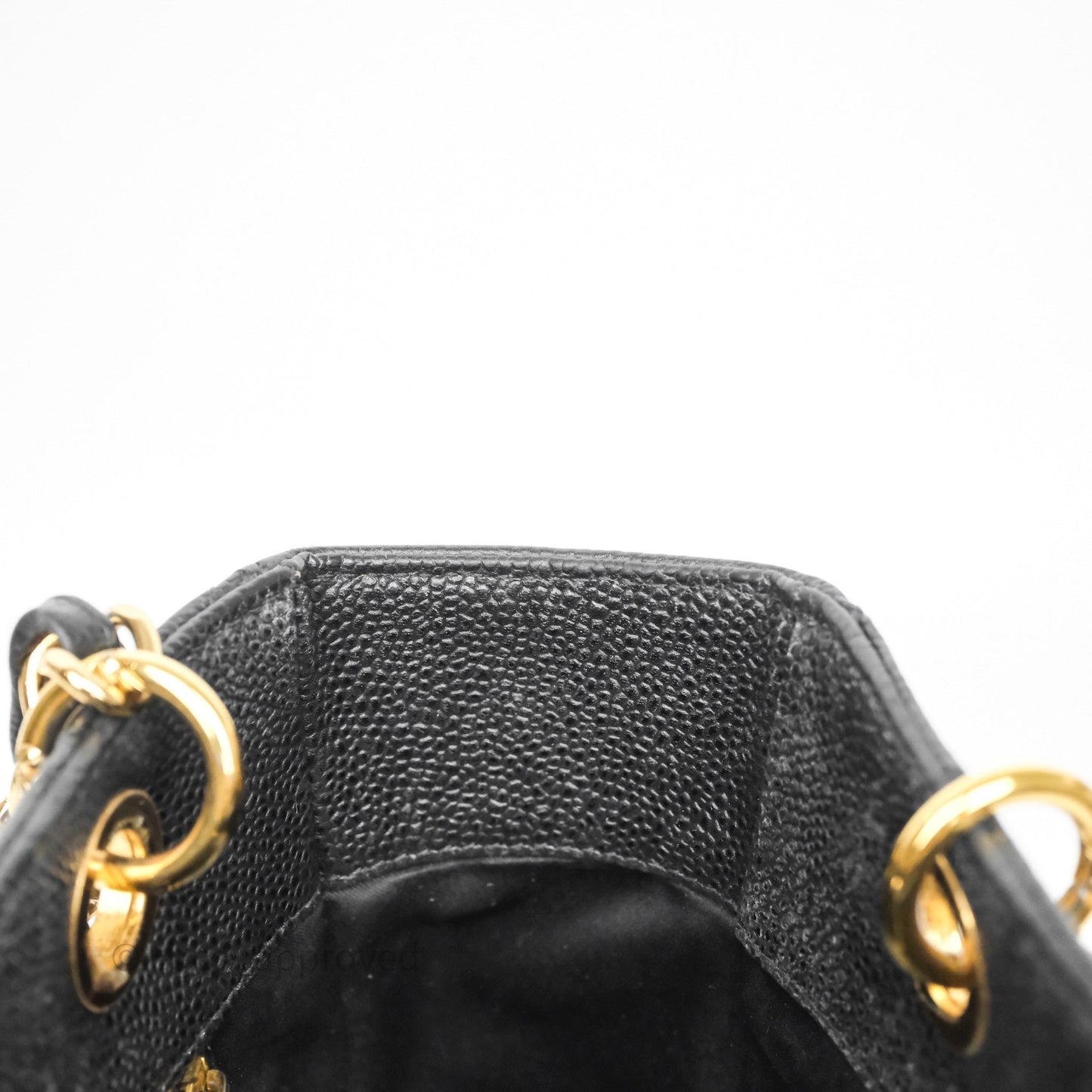 Chanel Vertical GST Black Caviar Gold Hardware