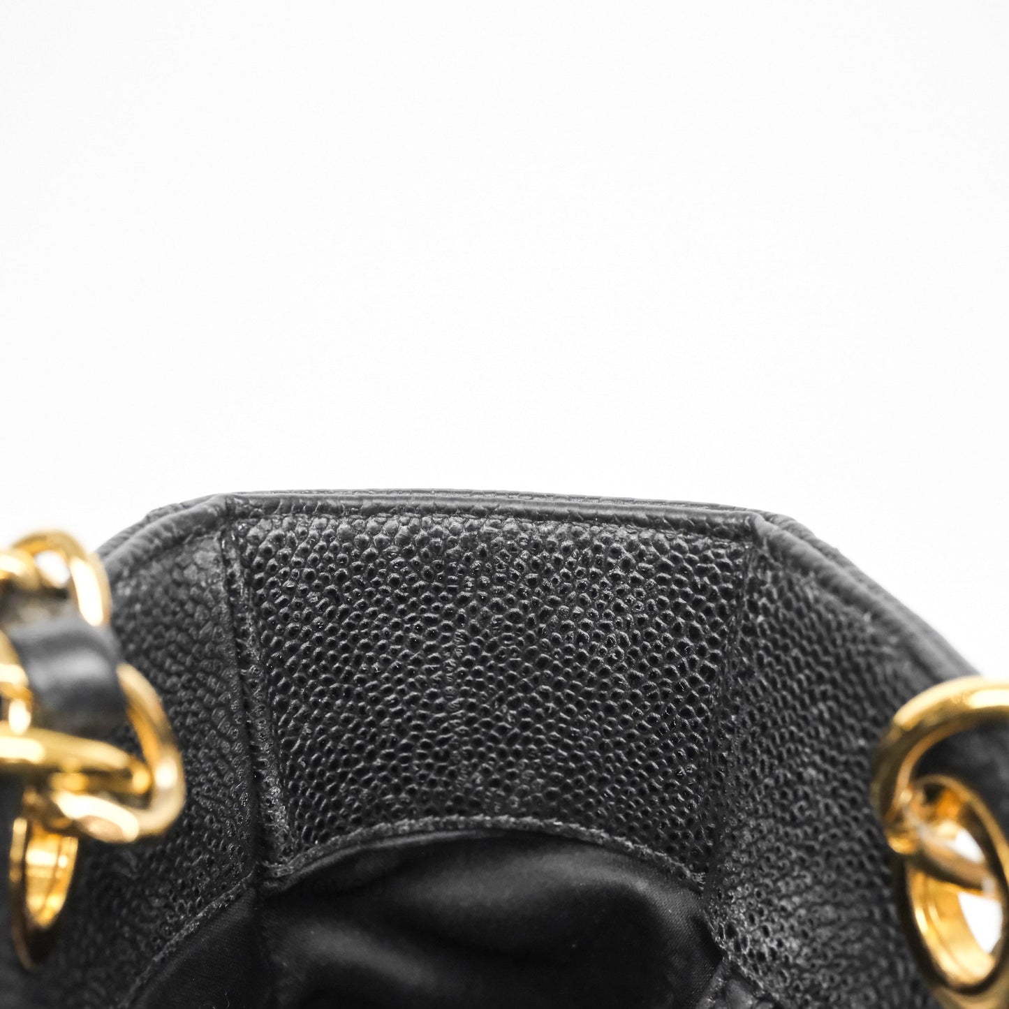 Chanel Vertical GST Black Caviar Gold Hardware