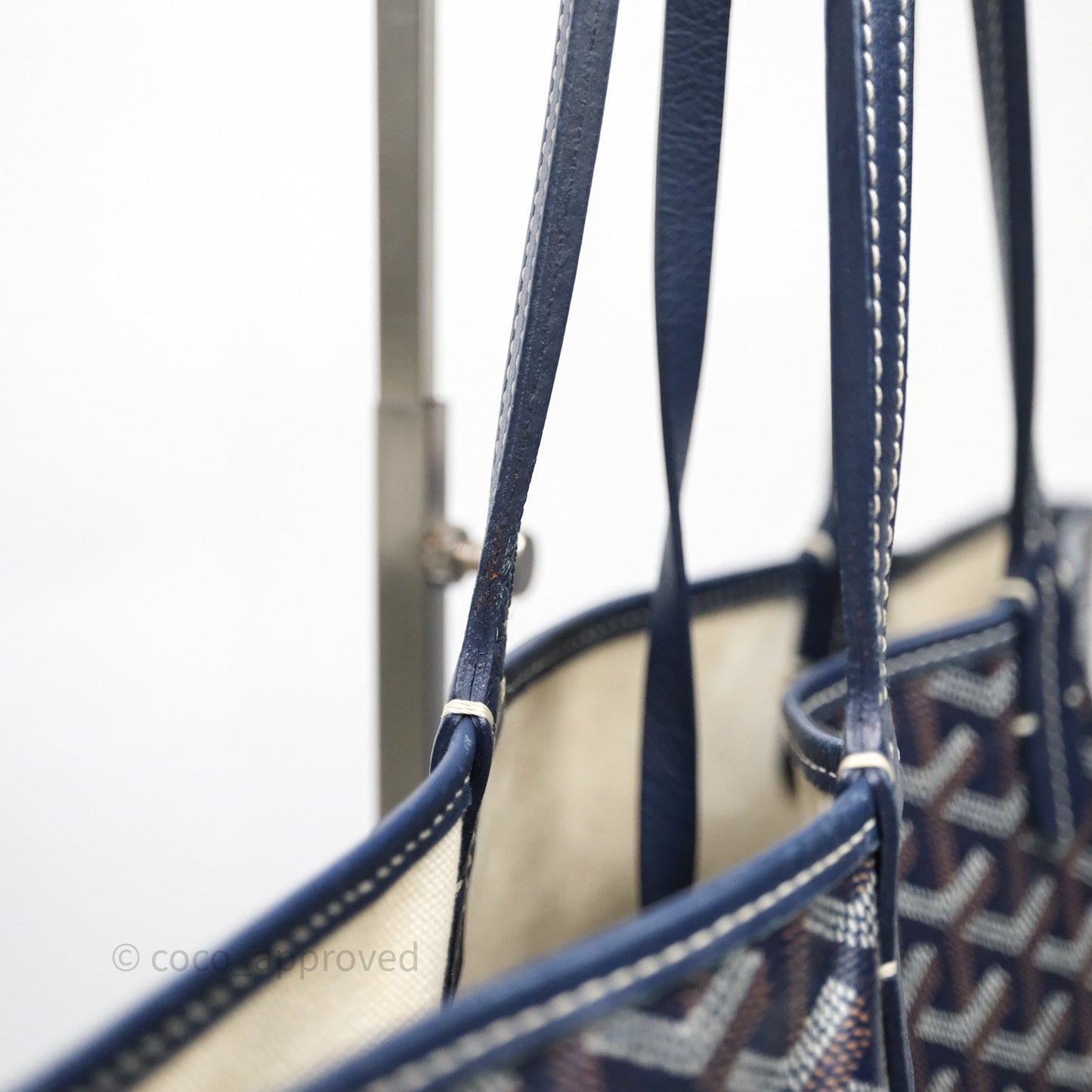 Goyard St Louis Tote PM Navy