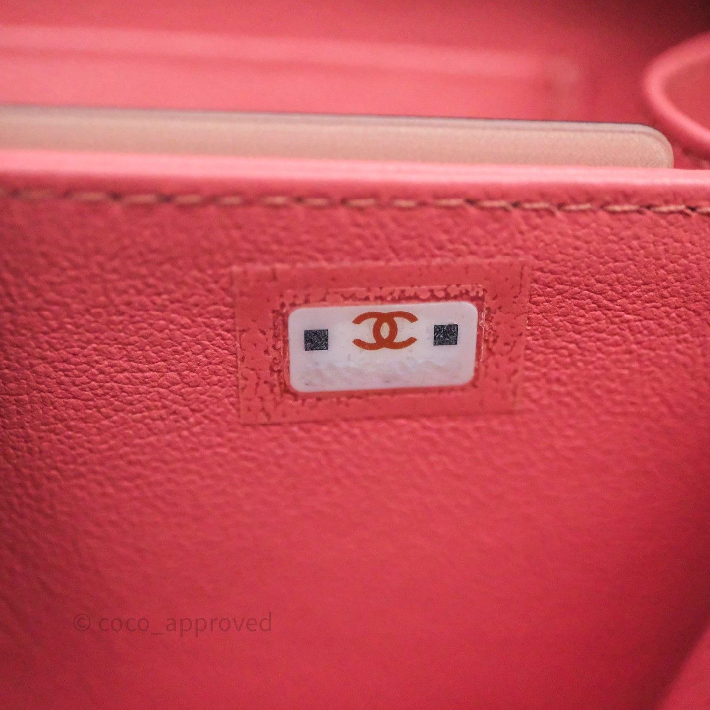 Chanel Top Handle Vanity Case Pink Lambskin Aged Gold Hardware