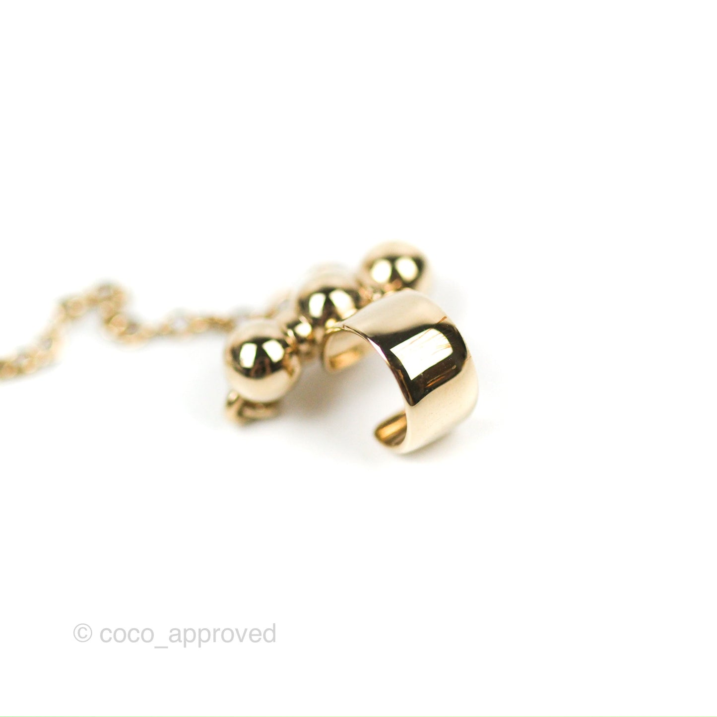 Chanel Earrings Earcuff Crystal Gold