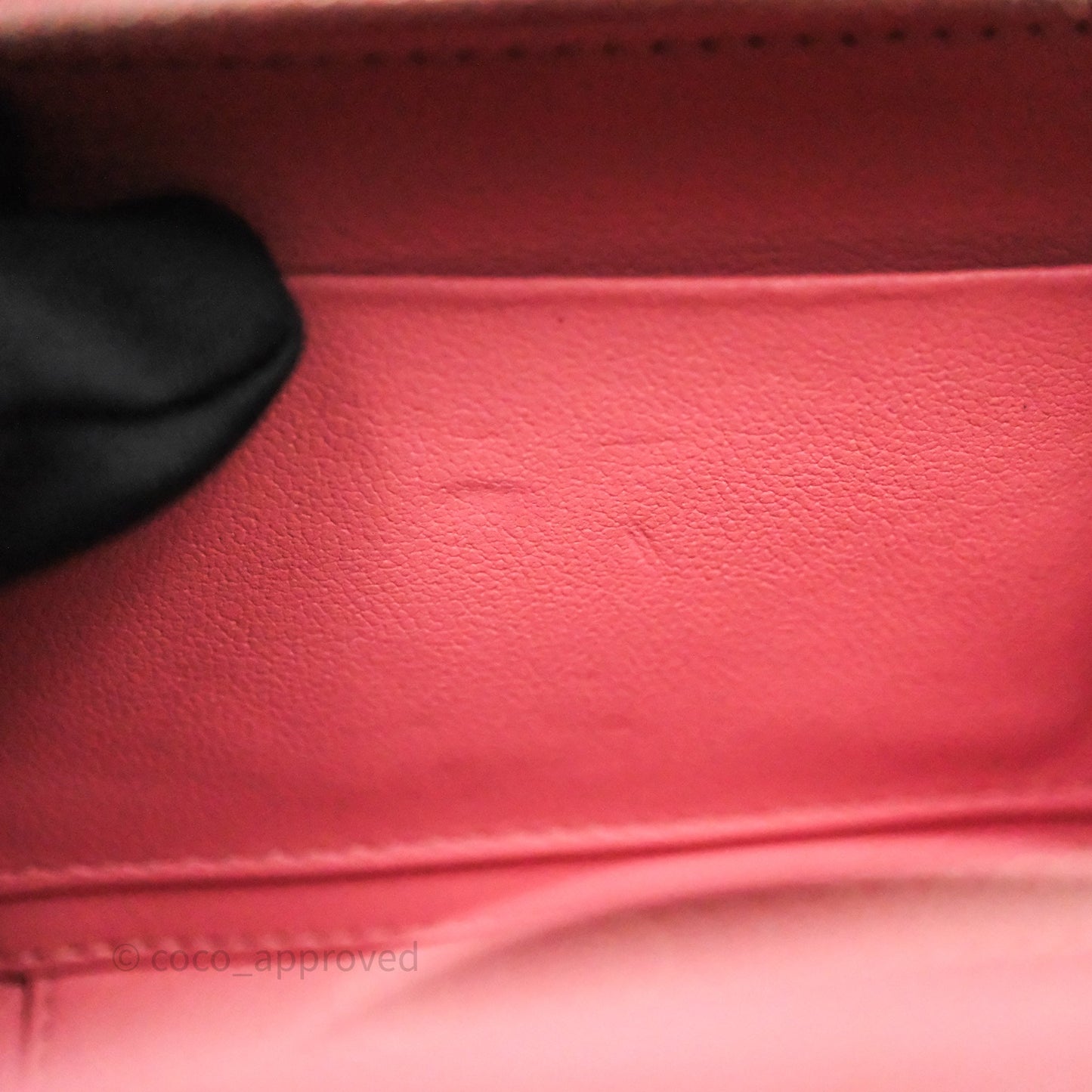 Chanel Top Handle Vanity Case Pink Lambskin Aged Gold Hardware