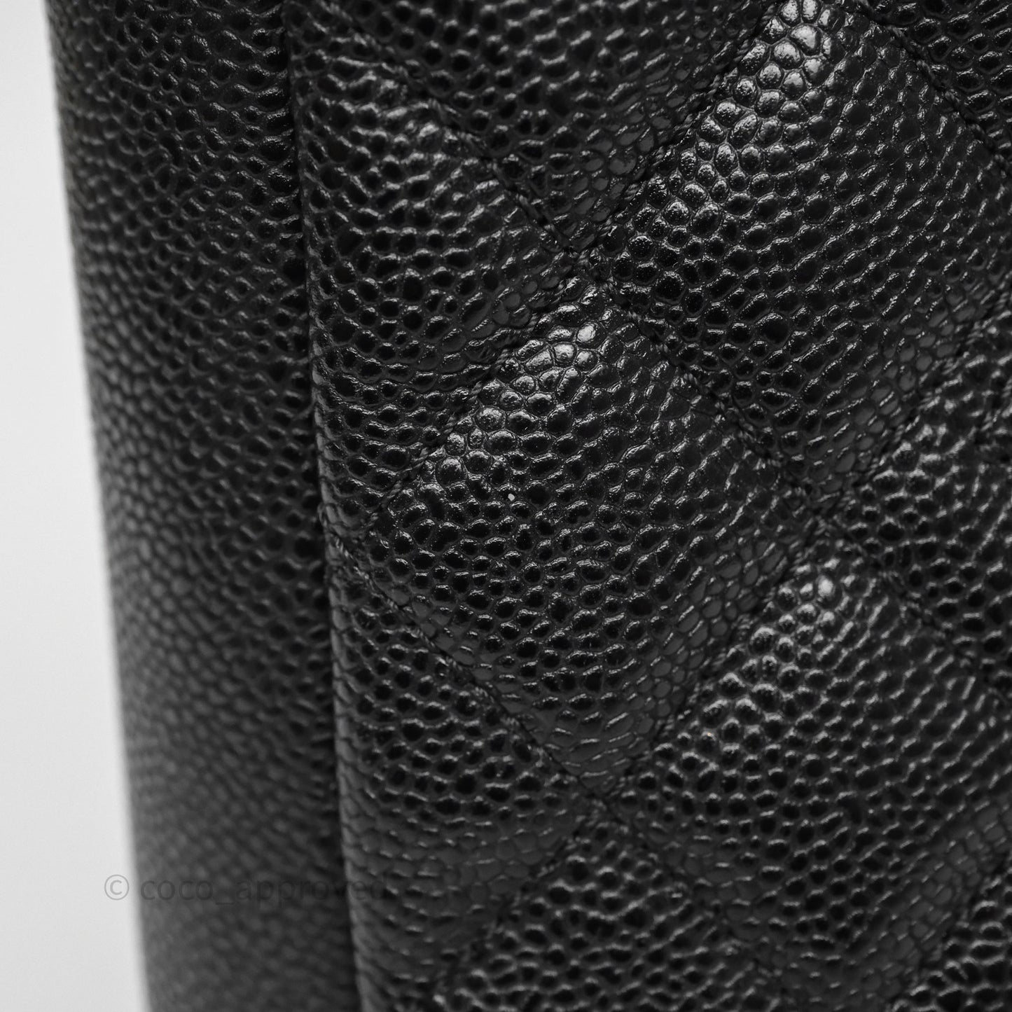 Chanel Vertical GST Black Caviar Gold Hardware