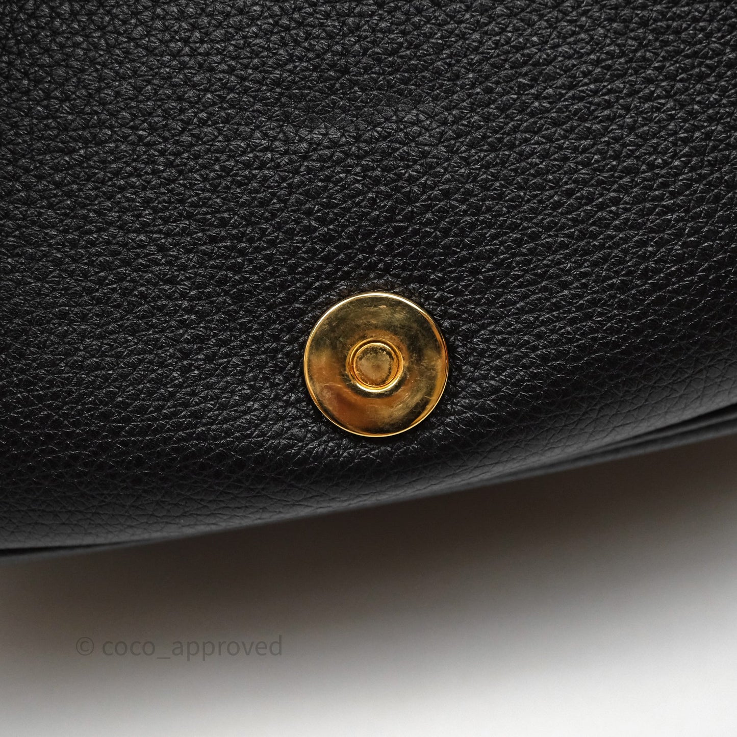 Christian Dior Large Bobby Flap Black Grained Calfskin