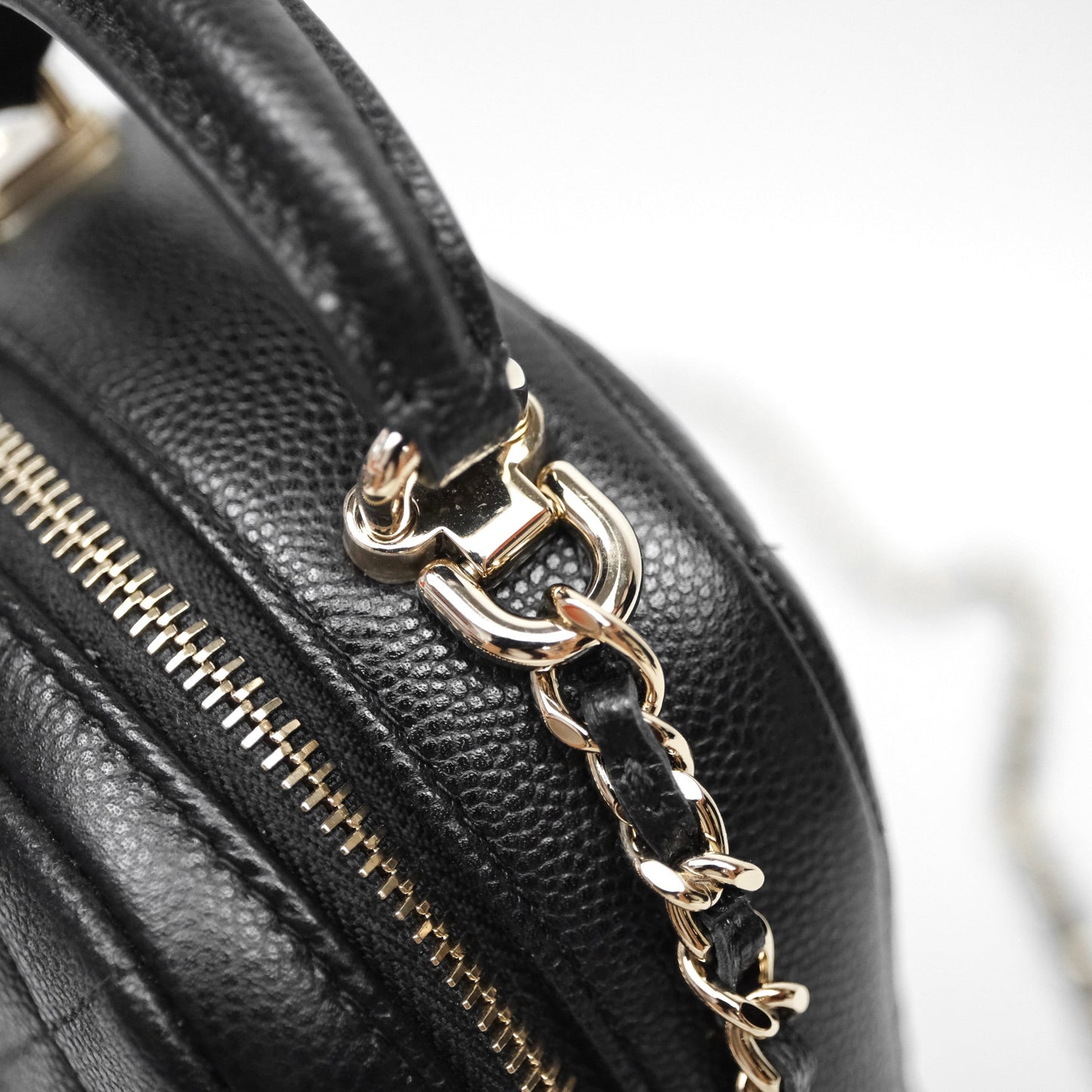 Chanel Classic Mini Backpack Black Caviar Gold Hardware