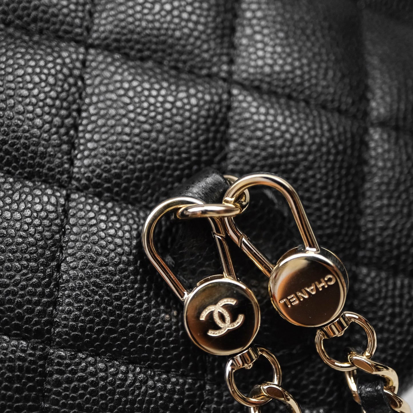 Chanel Classic Mini Backpack Black Caviar Gold Hardware