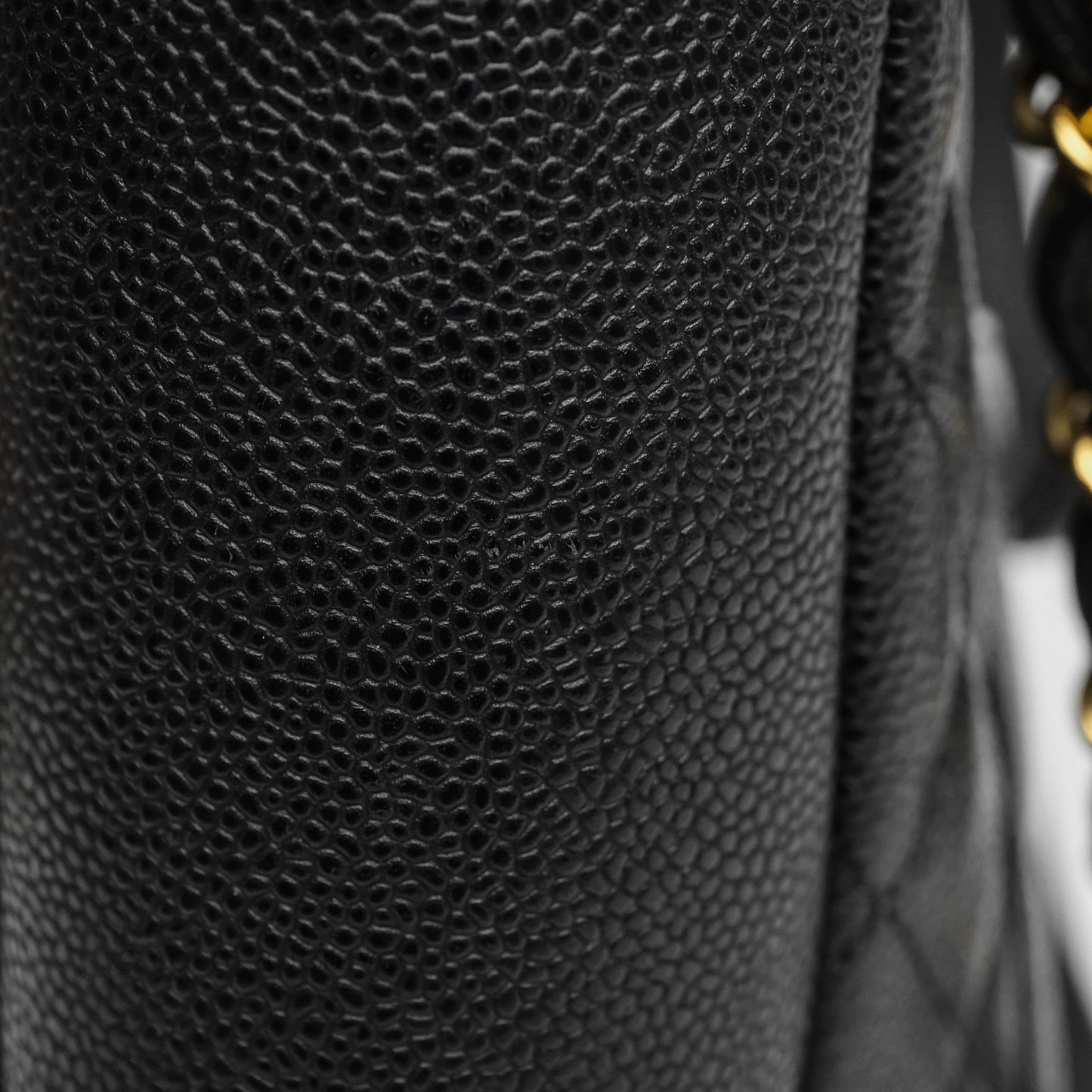 Chanel Vertical GST Black Caviar Gold Hardware
