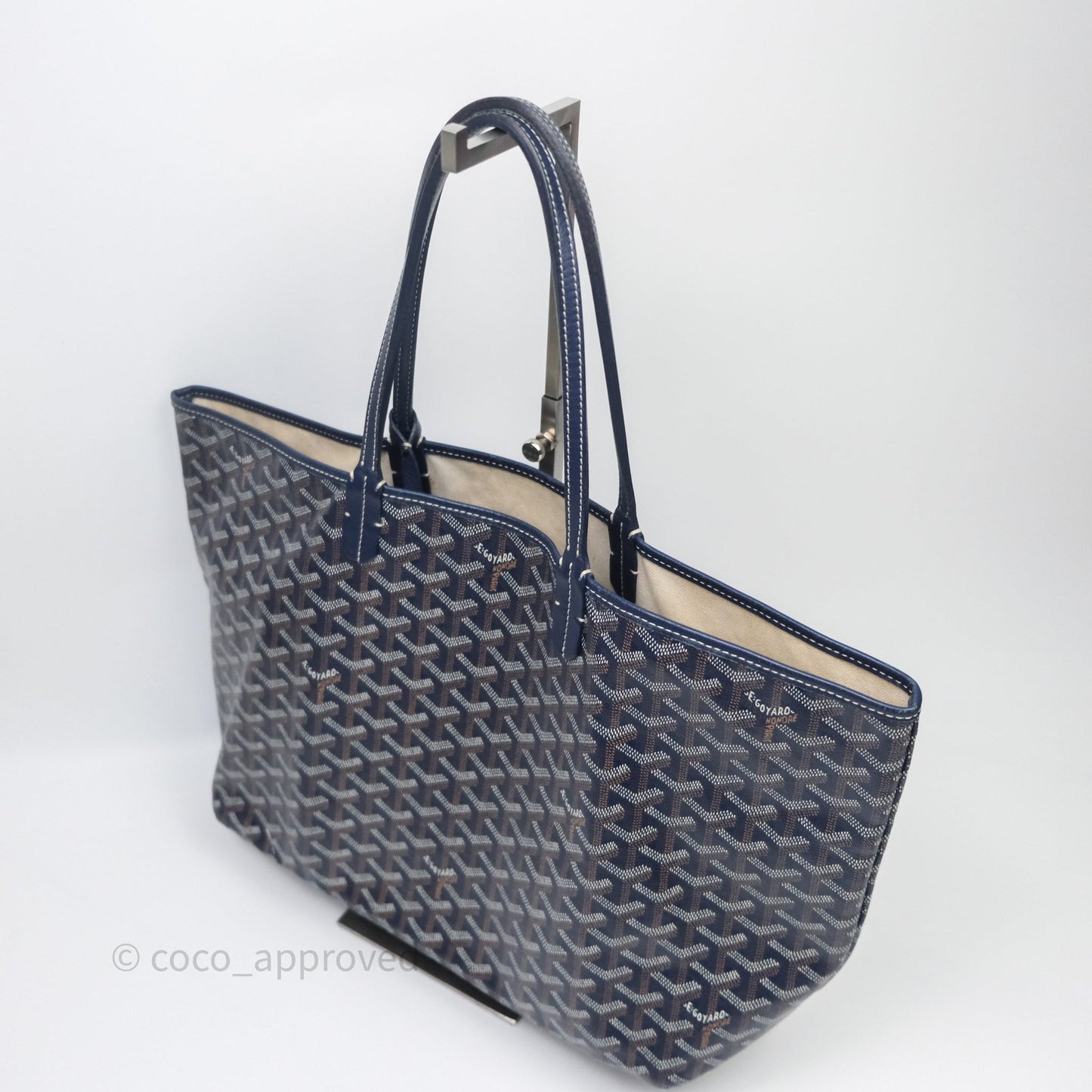 Goyard St Louis Tote PM Navy