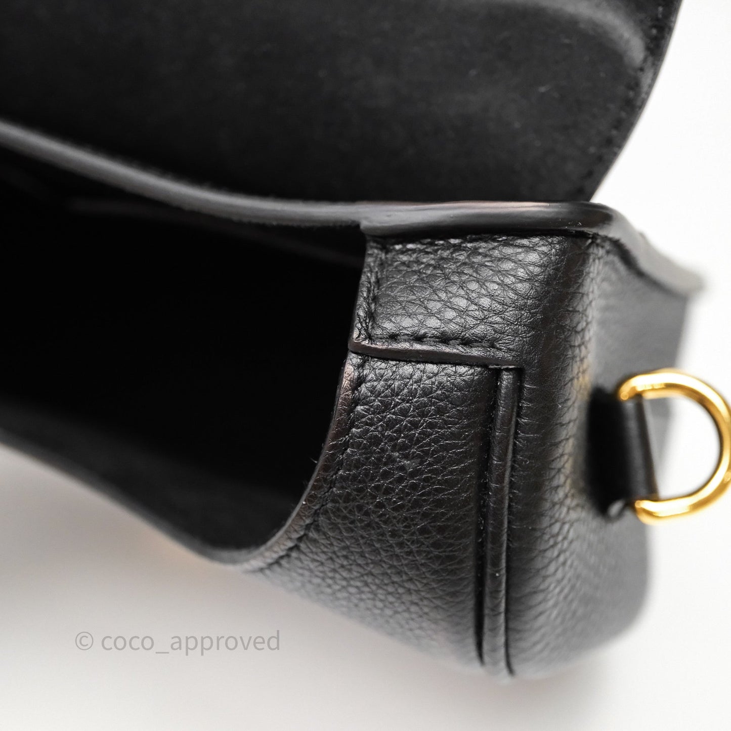 Christian Dior Large Bobby Flap Black Grained Calfskin
