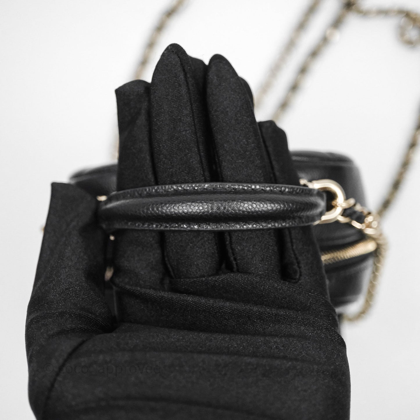Chanel Classic Mini Backpack Black Caviar Gold Hardware