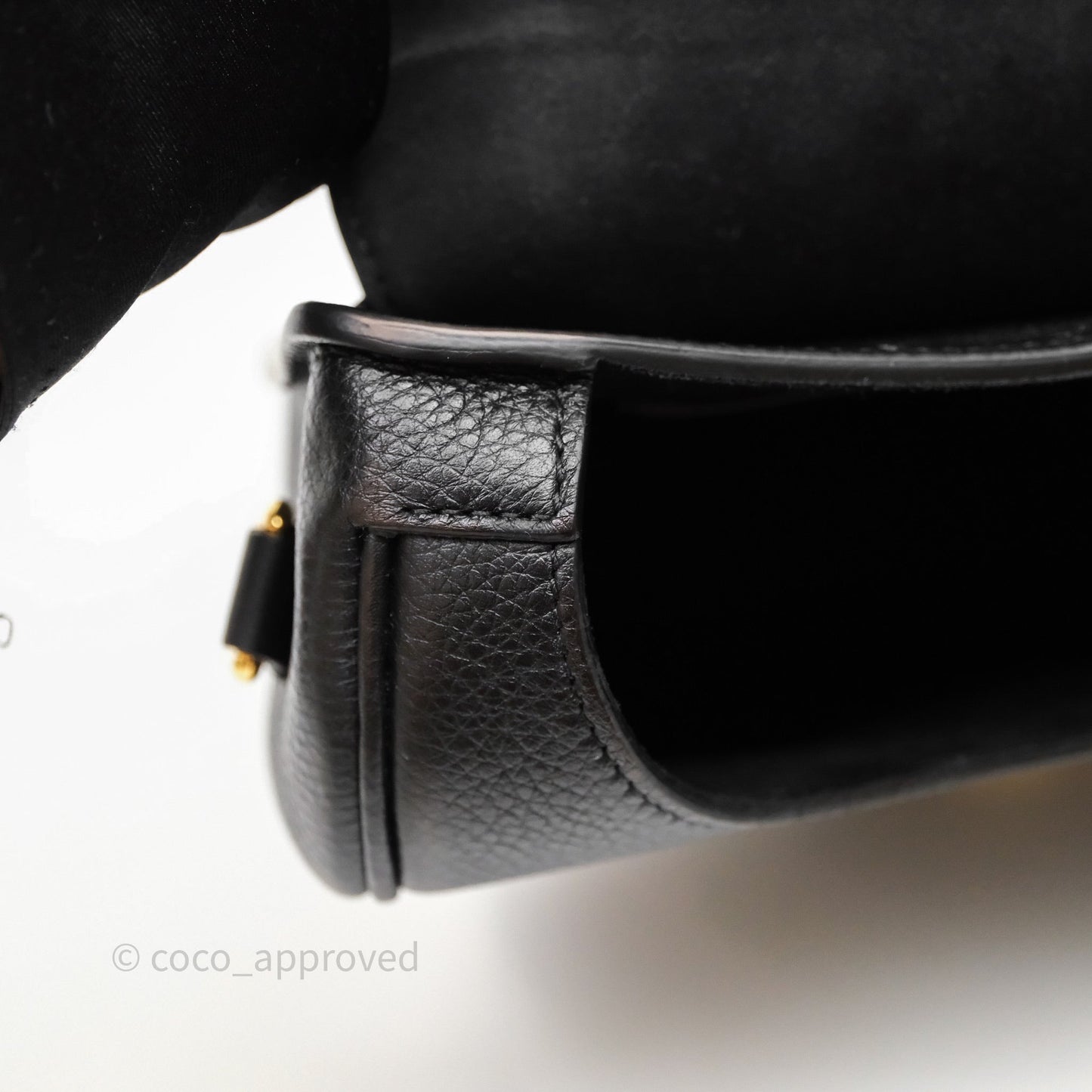 Christian Dior Large Bobby Flap Black Grained Calfskin