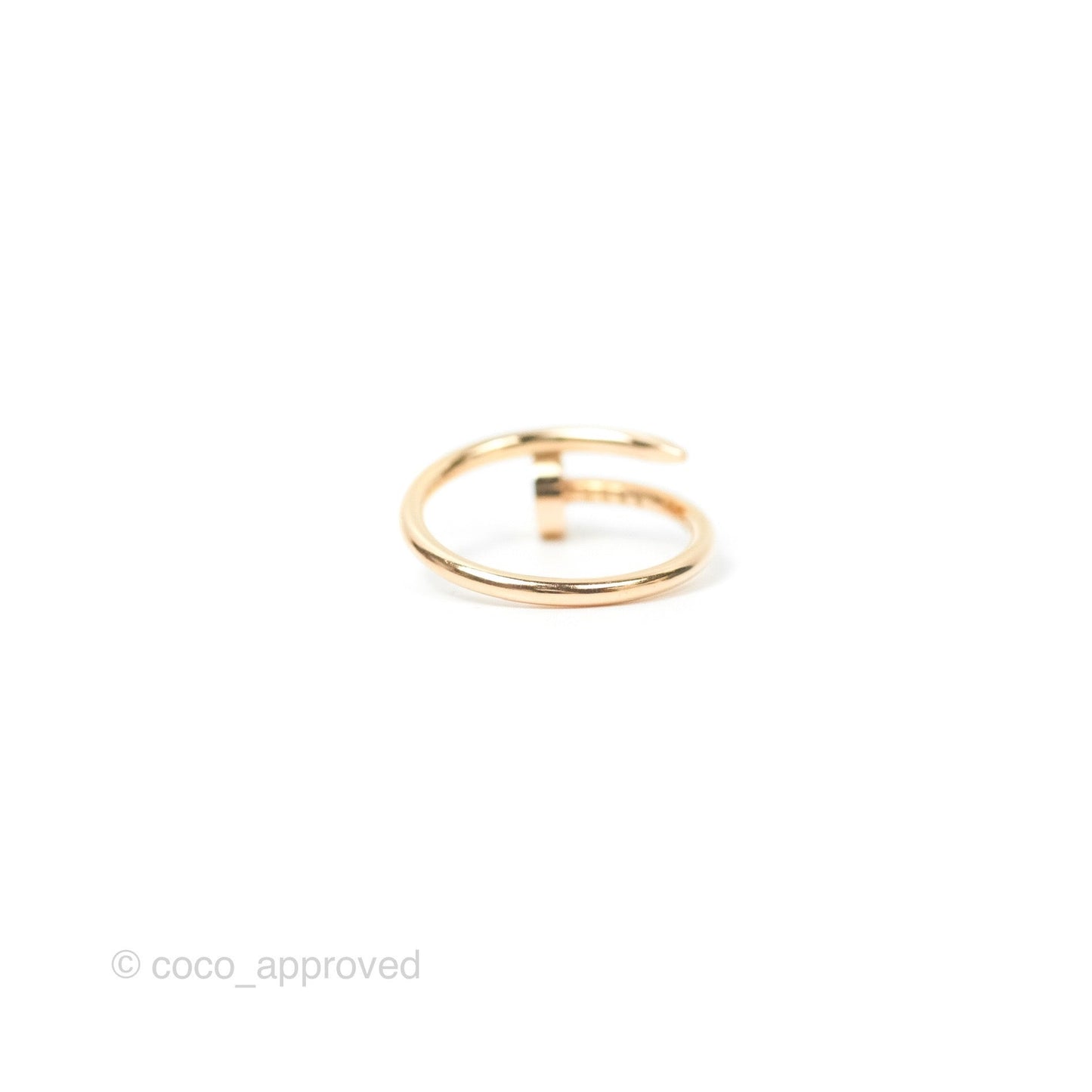 Cartier Love Band & Small Juste Un Clou Ring Set Rose Gold