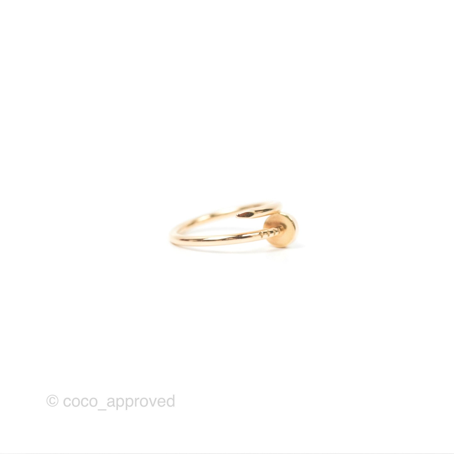 Cartier Love Band & Small Juste Un Clou Ring Set Rose Gold