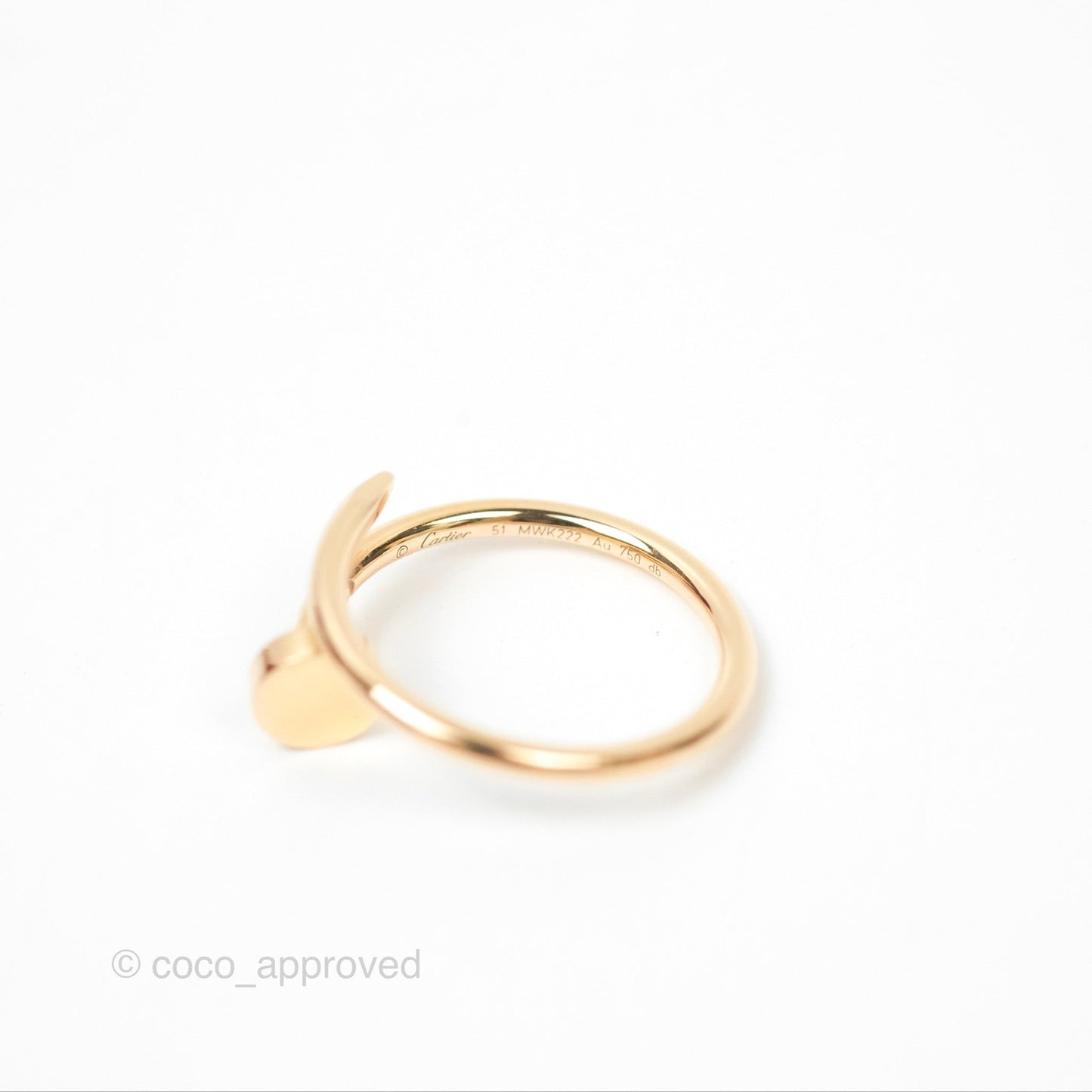 Cartier Love Band & Small Juste Un Clou Ring Set Rose Gold