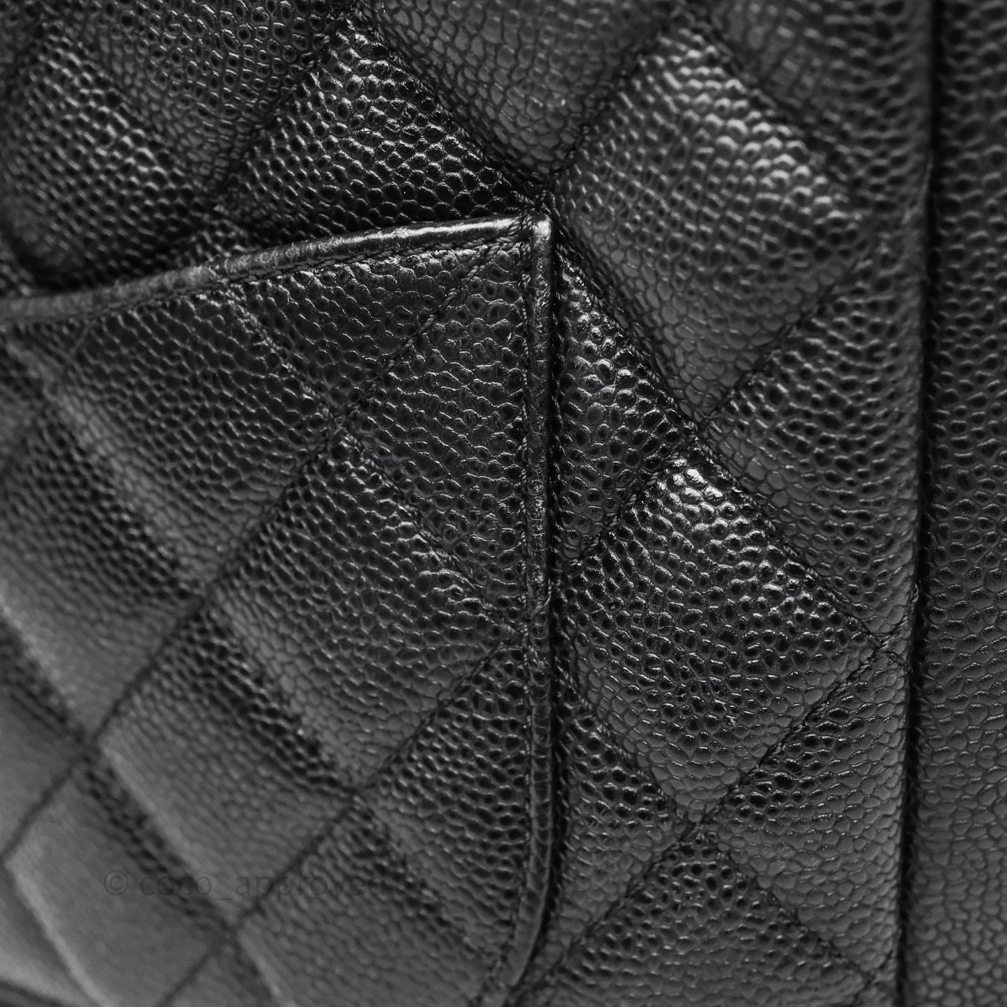 Chanel Vertical GST Black Caviar Gold Hardware