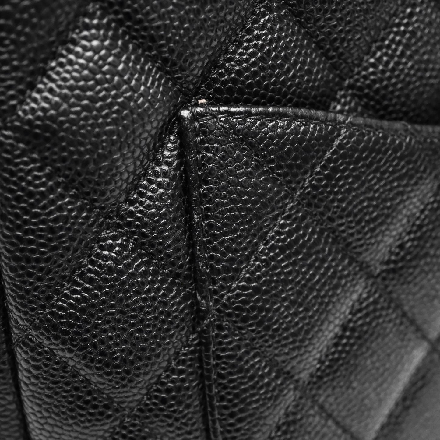 Chanel Vertical GST Black Caviar Gold Hardware