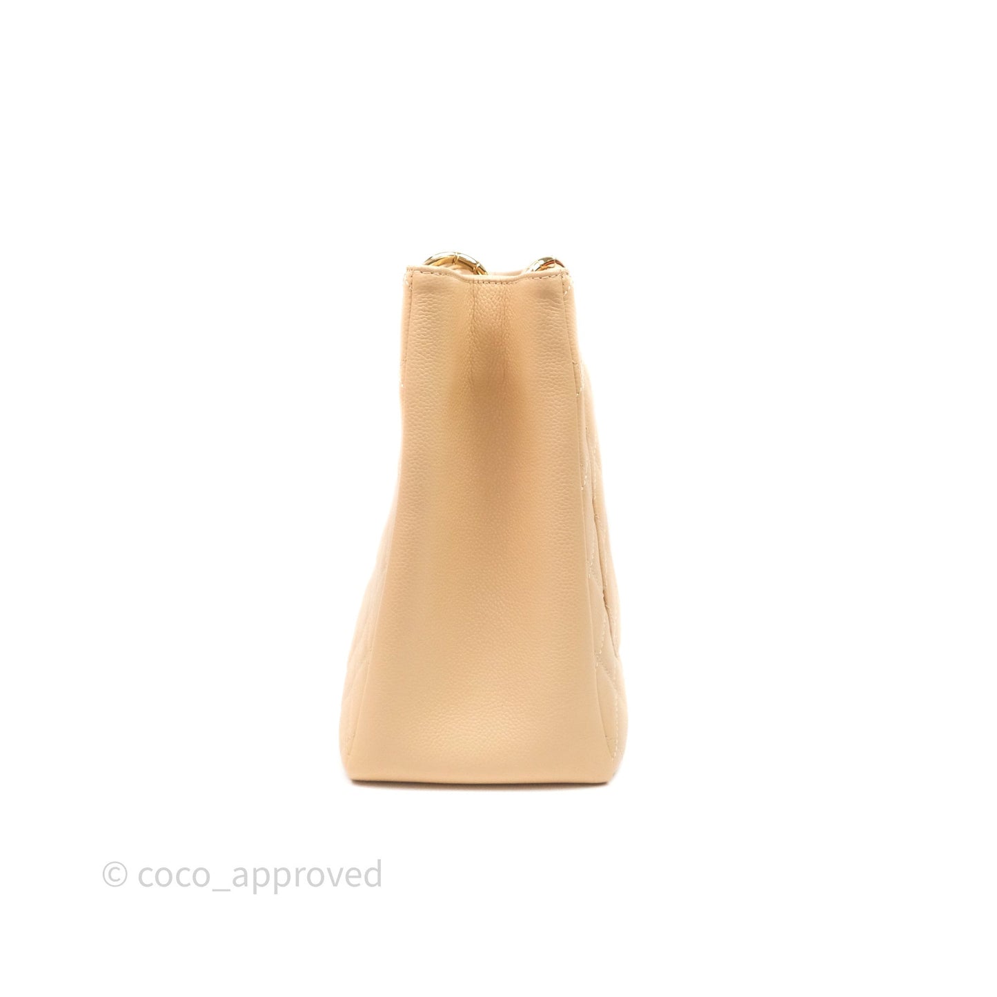 Chanel GST Beige Caviar Gold Hardware