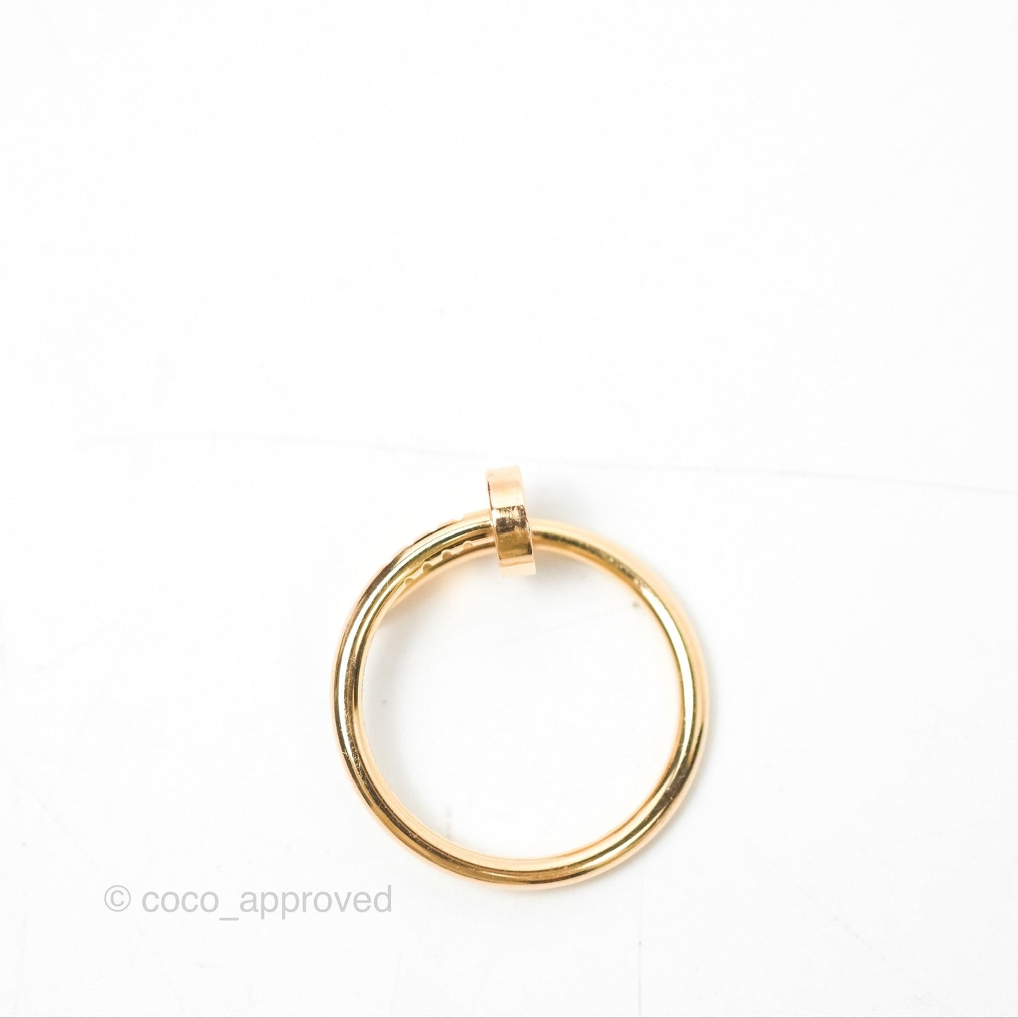 Cartier Love Band & Small Juste Un Clou Ring Set Rose Gold