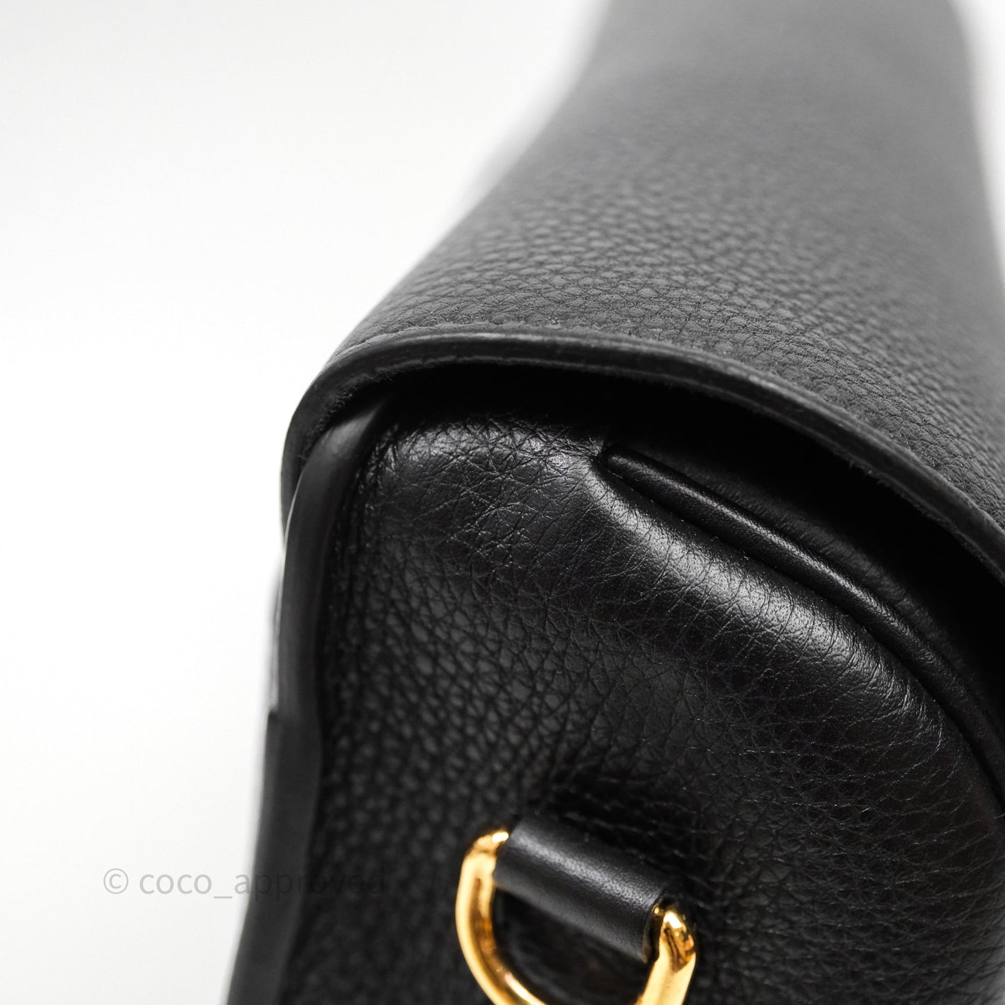 Christian Dior Large Bobby Flap Black Grained Calfskin