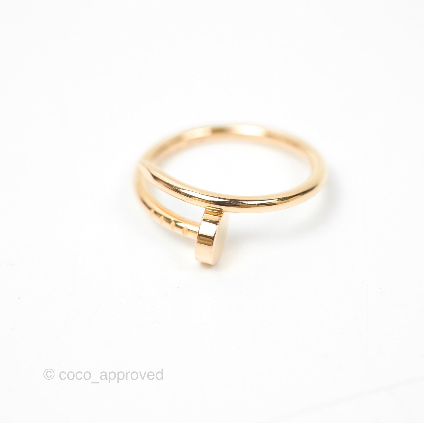 Cartier Love Band & Small Juste Un Clou Ring Set Rose Gold