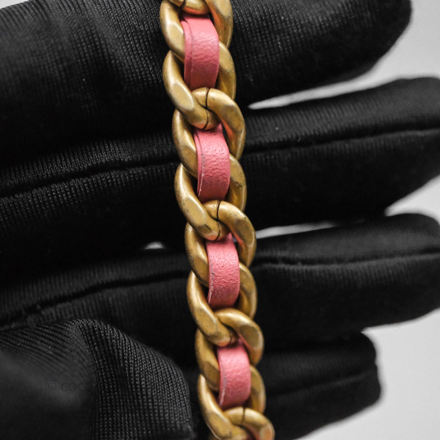 Chanel Top Handle Vanity Case Pink Lambskin Aged Gold Hardware